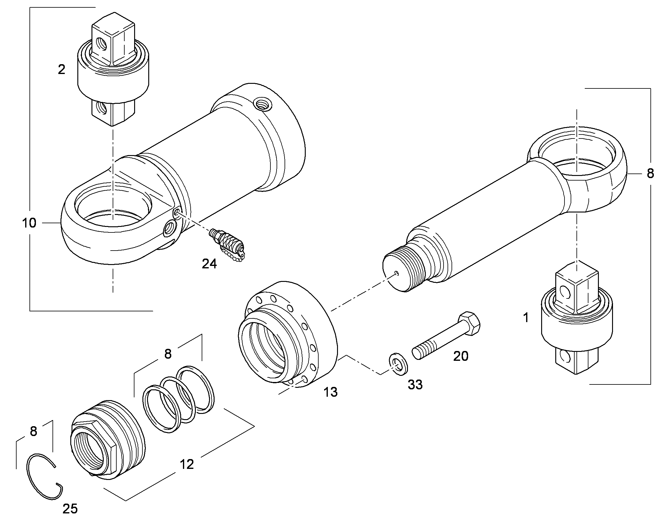 ЭЛЕМЕНТ РЕЗЬБОВОЙ СОЕДИНИТЕЛЬН M12X1,5 FORM F 7407071 LIEBHERR