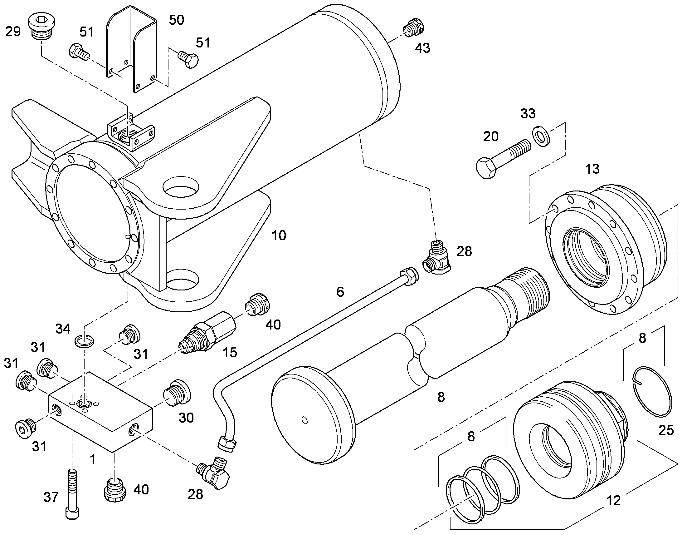 БОЛТ С ШЕСТИГРАННОЙ ГОЛОВКОЙ ISO 4017 M8X12 8.8 480H 11690048 LIEBHERR