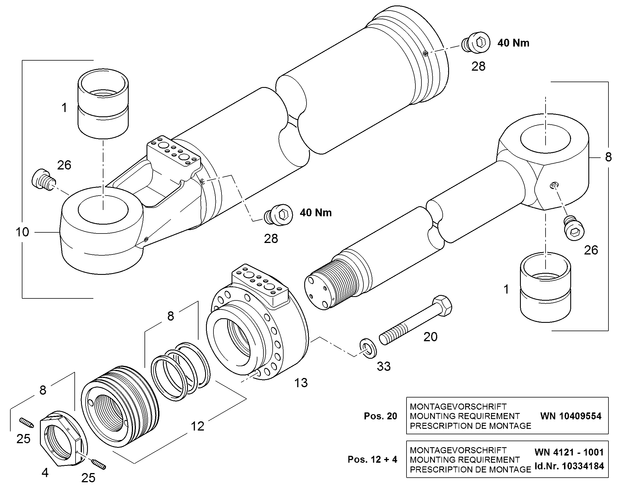 ГАЙКА ПОРШНЯ M200X4 9602129 LIEBHERR