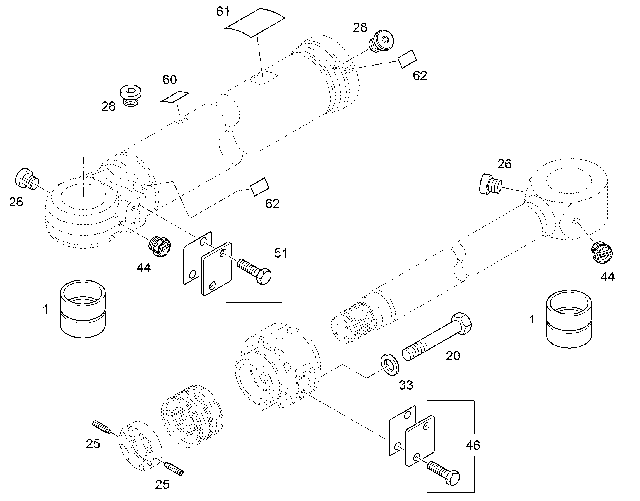 КЛЕЕВОЙ КОМПЛЕКТ 45mmX70mm 10165524 LIEBHERR