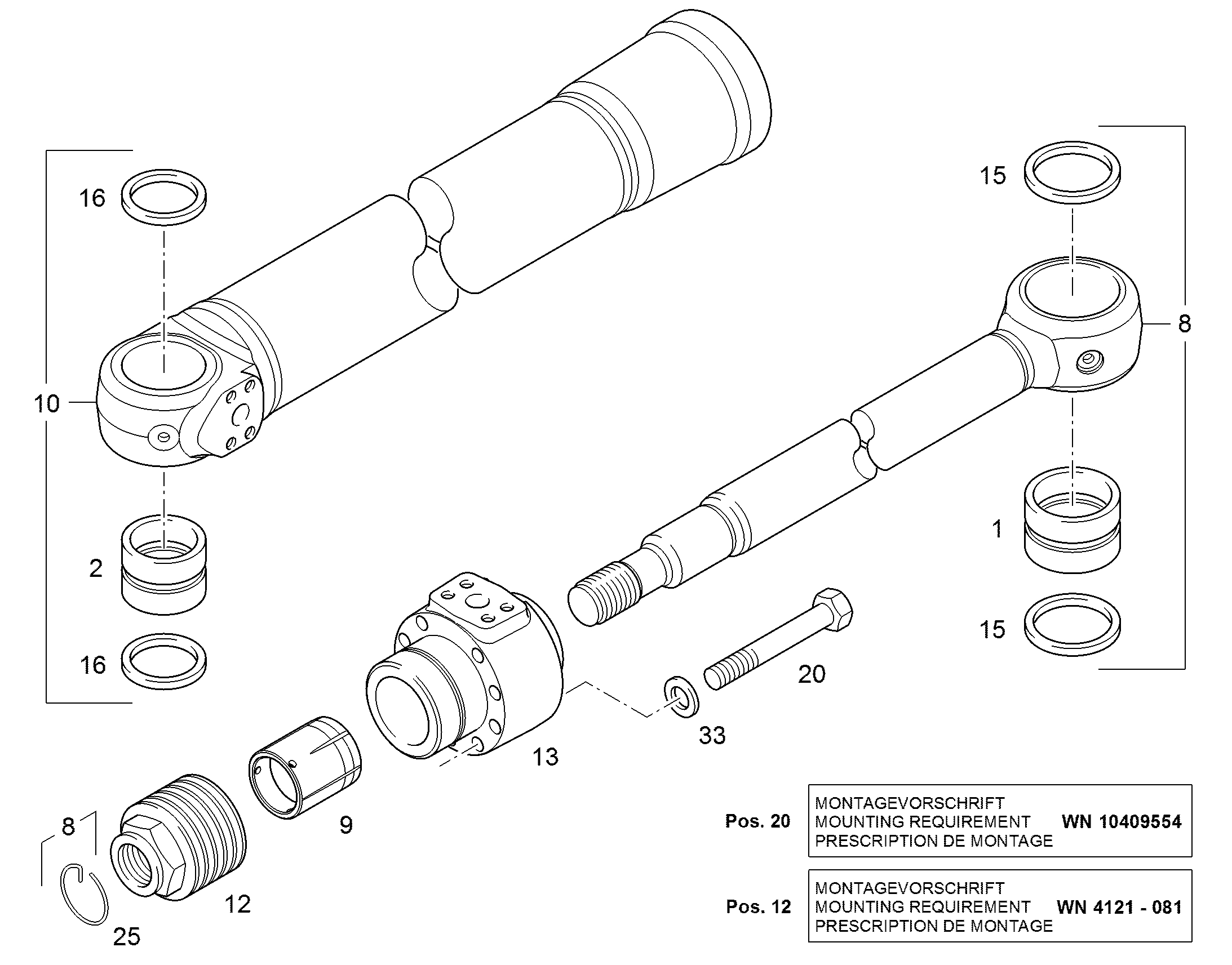 ПОДШИПНИК ШАТУНА 12463633 LIEBHERR