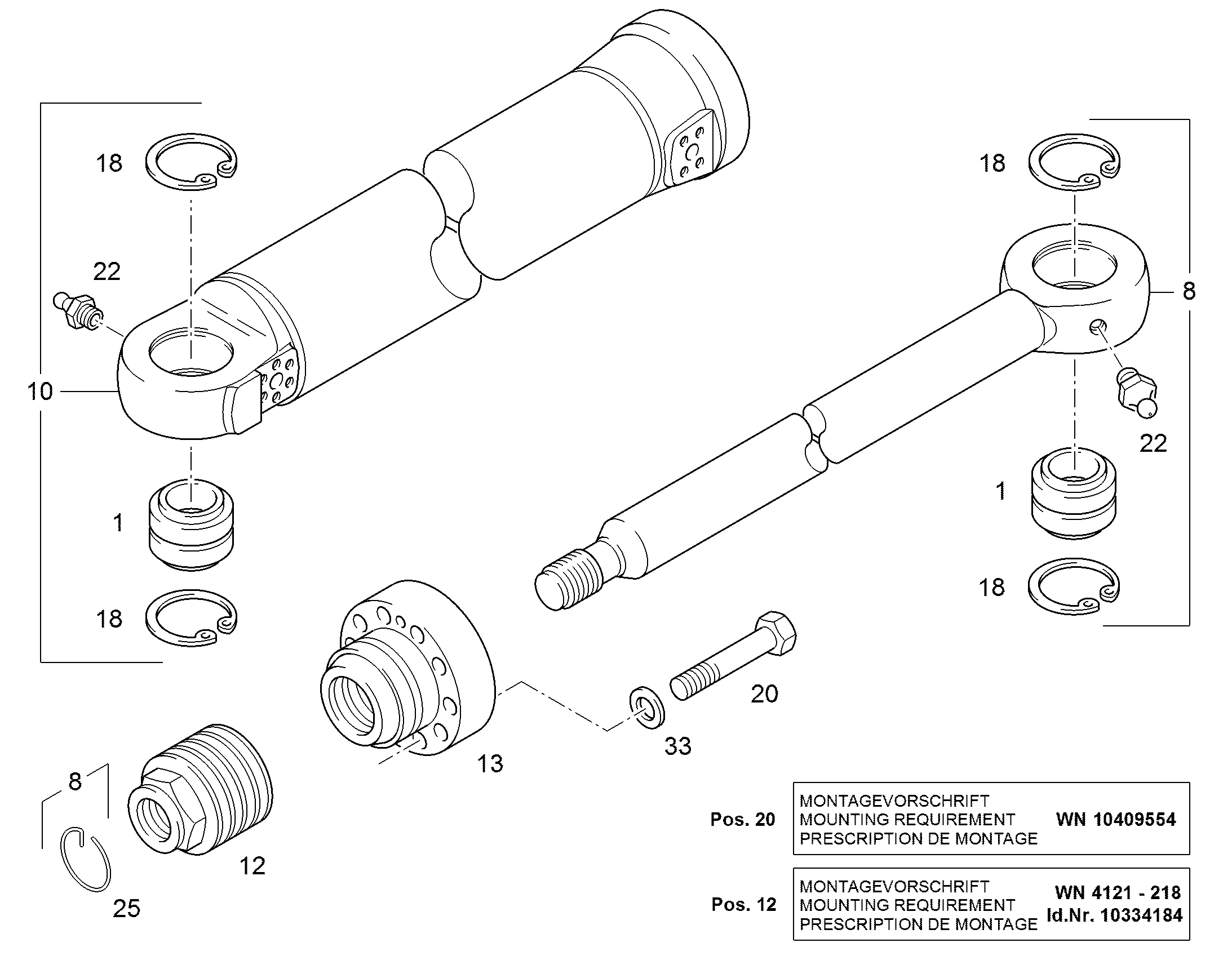 ПОДШИПНИК ШАТУНА 94013191 LIEBHERR