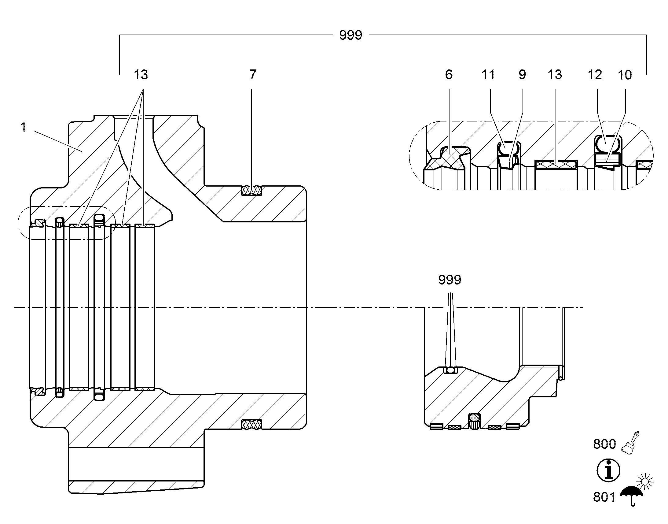 УПЛОТНЕНИЕ ДВОЙНОЕ 165X156,6X8,6 10492045 LIEBHERR