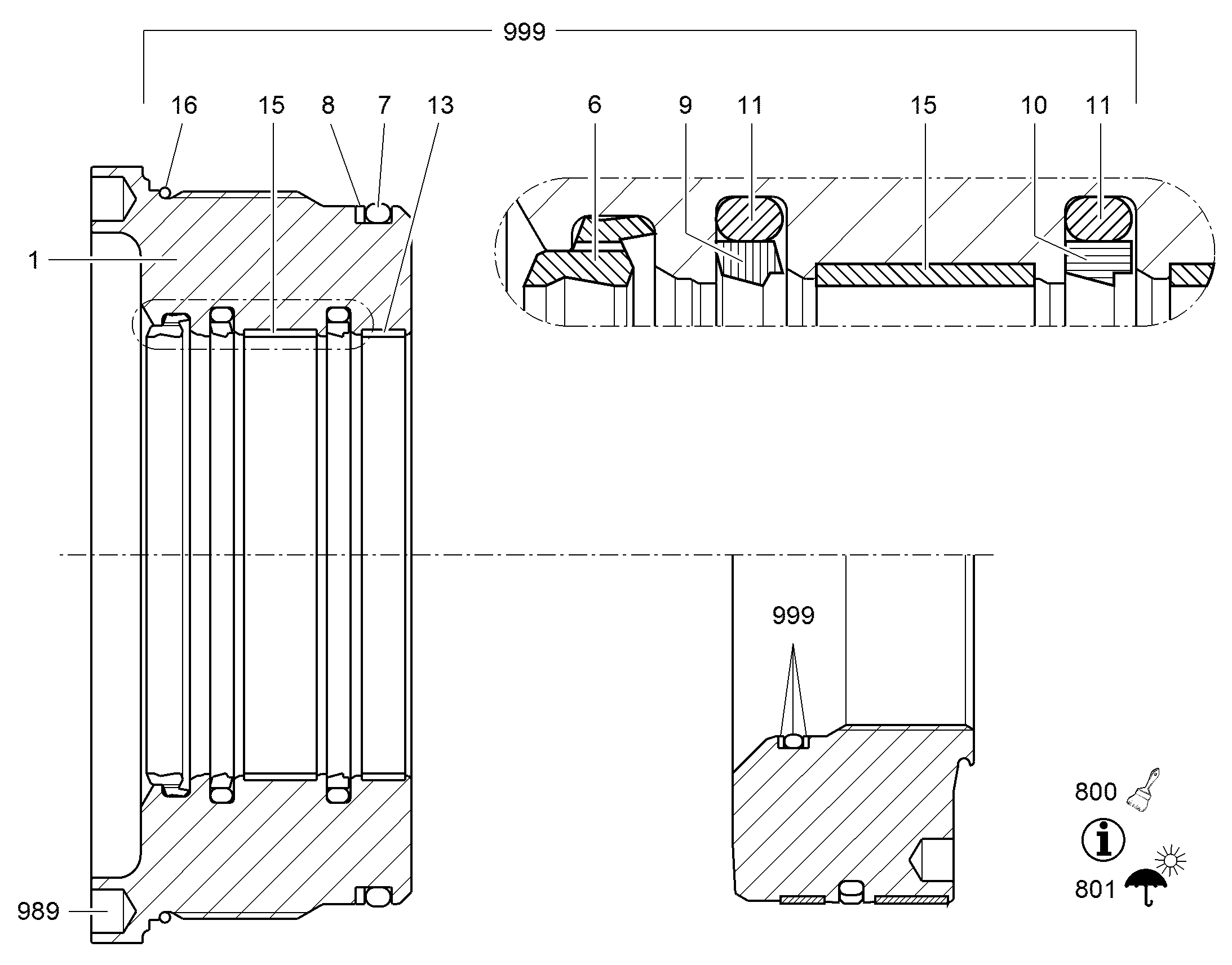 НАПРАВЛЯЮЩЕЕ КОЛЬЦО 150X155X25,00 10010006 LIEBHERR