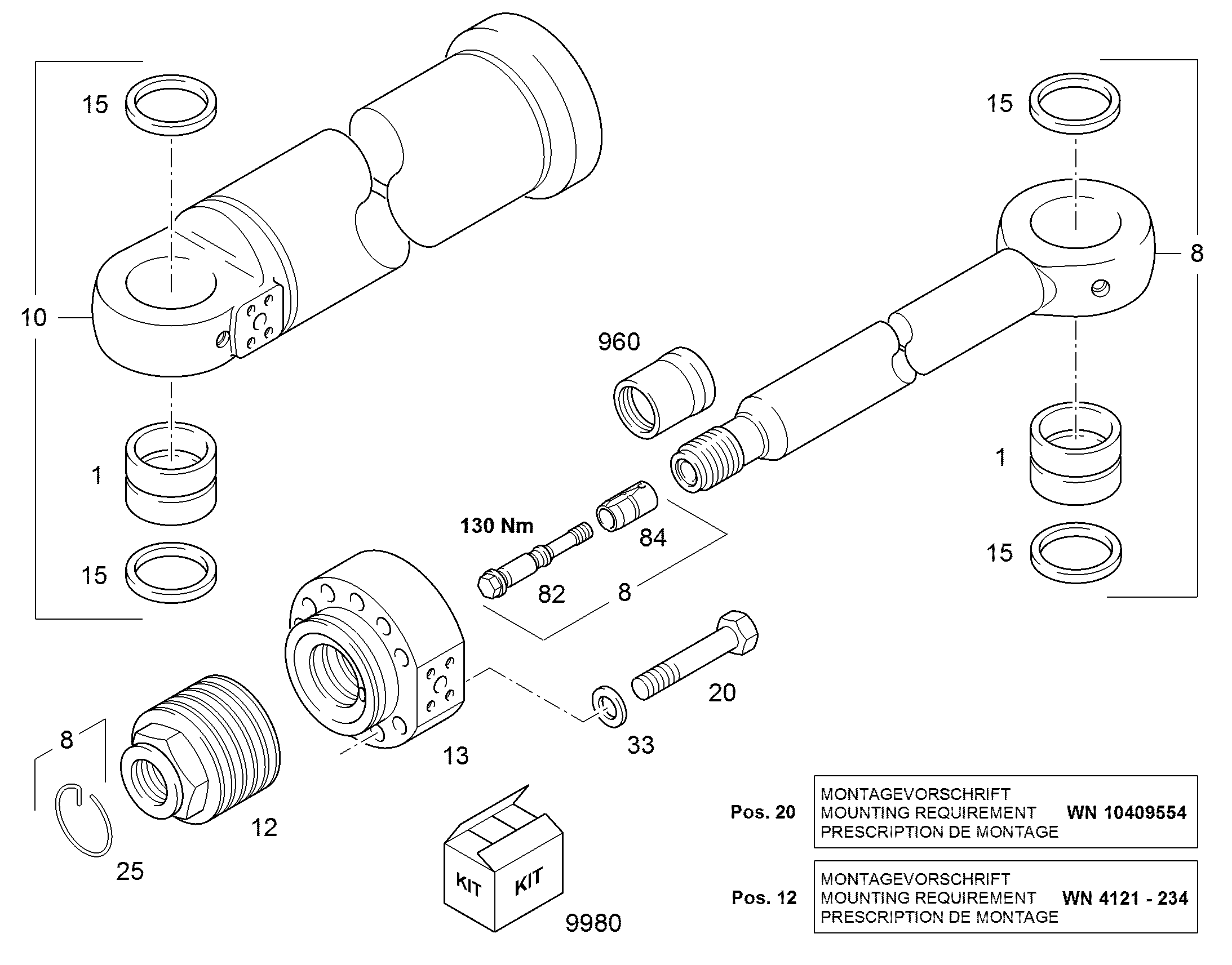 КОМПЛ.ИЗНАШИВАЮЩИХСЯ ДЕТАЛ.ДЛЯ 11680099 LIEBHERR