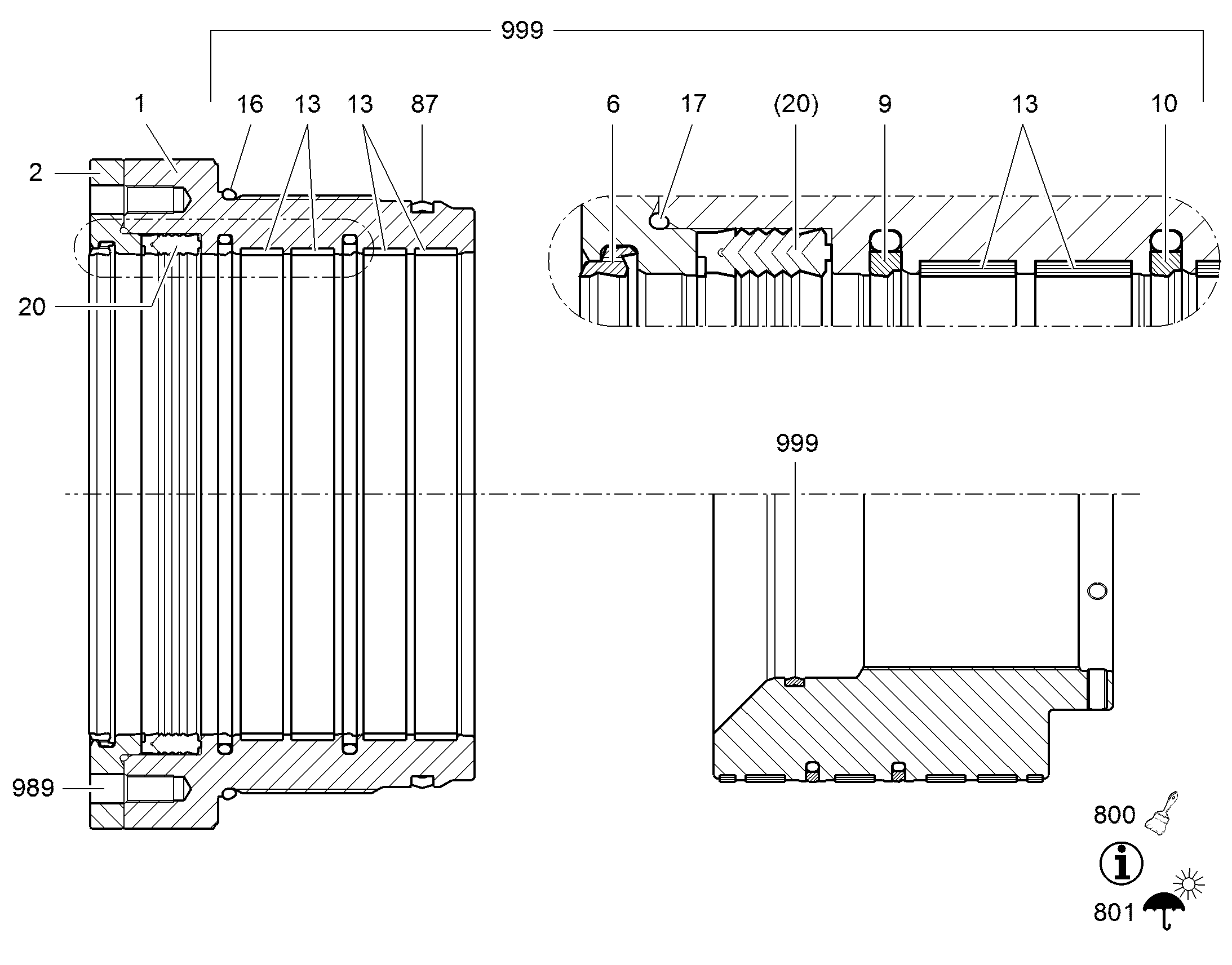 НАПРАВЛЯЮЩЕЕ КОЛЬЦО 280X288X25,00 7020981 LIEBHERR