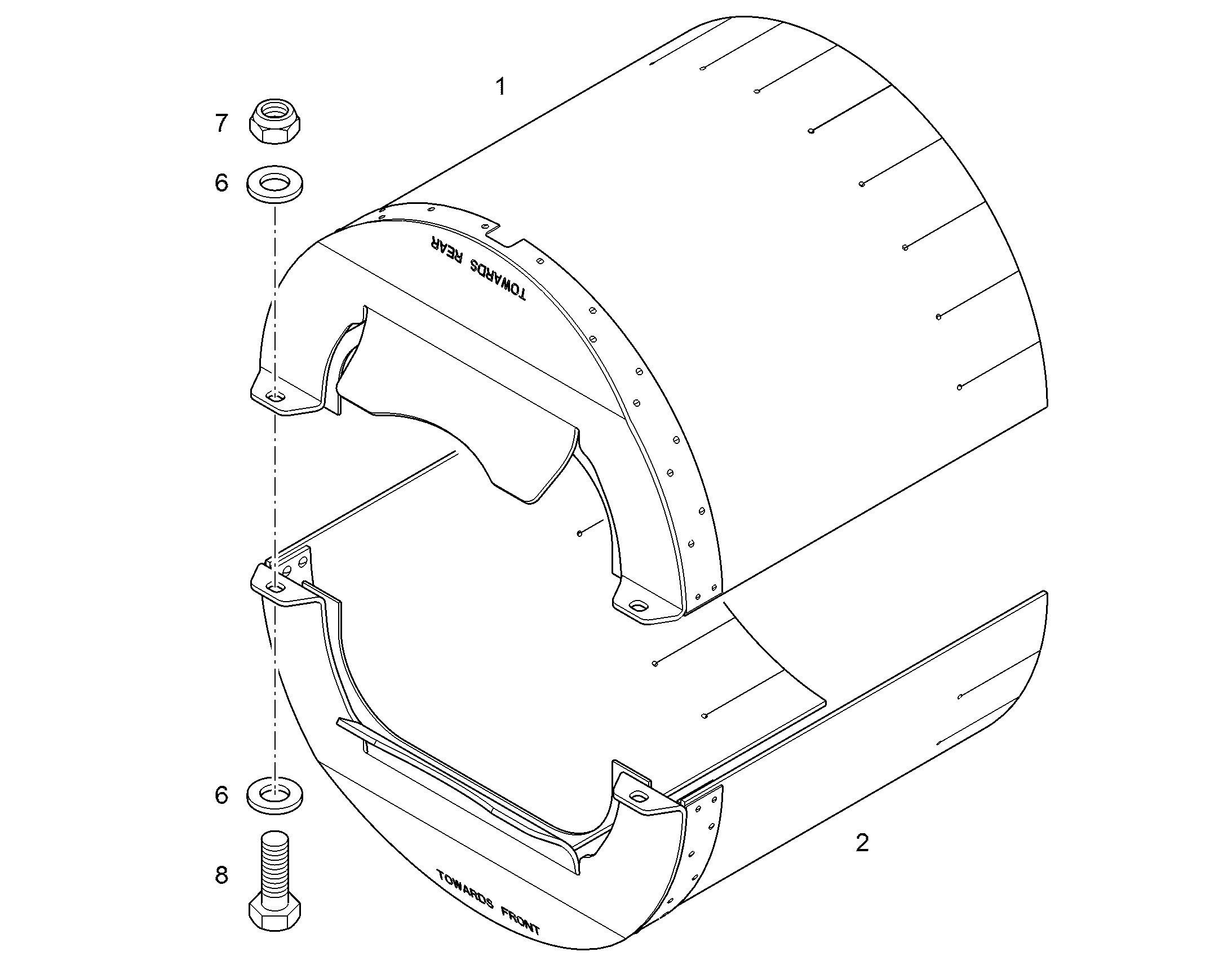 ШЕСТИГРАННАЯ ГАЙКА M12 4002564 LIEBHERR
