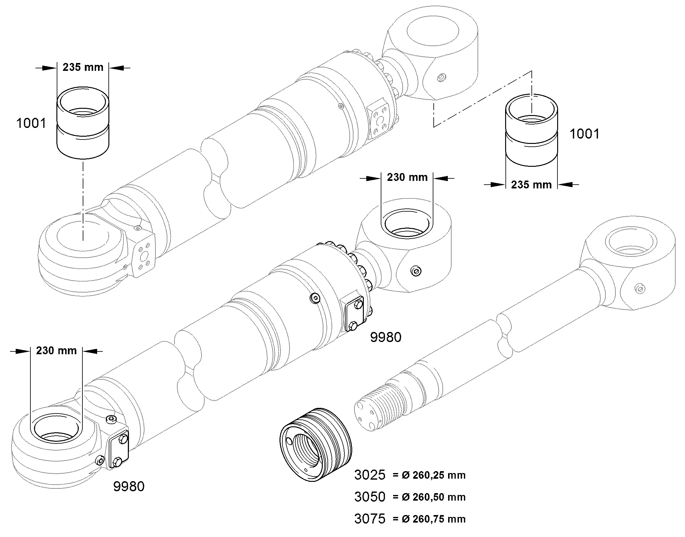КОМПЛ.ИЗНАШИВАЮЩИХСЯ ДЕТАЛ.ДЛЯ 94025627 LIEBHERR
