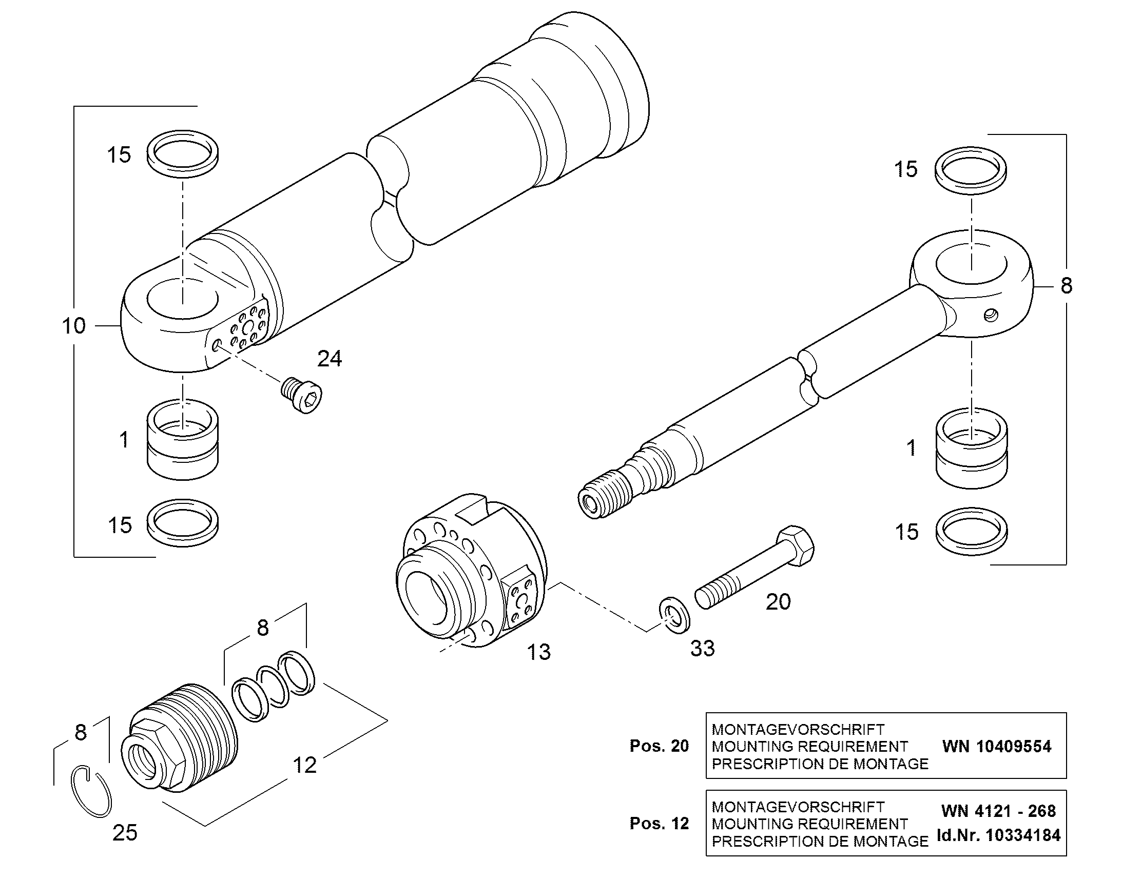 ПОДШИПНИК ШАТУНА 12470096 LIEBHERR