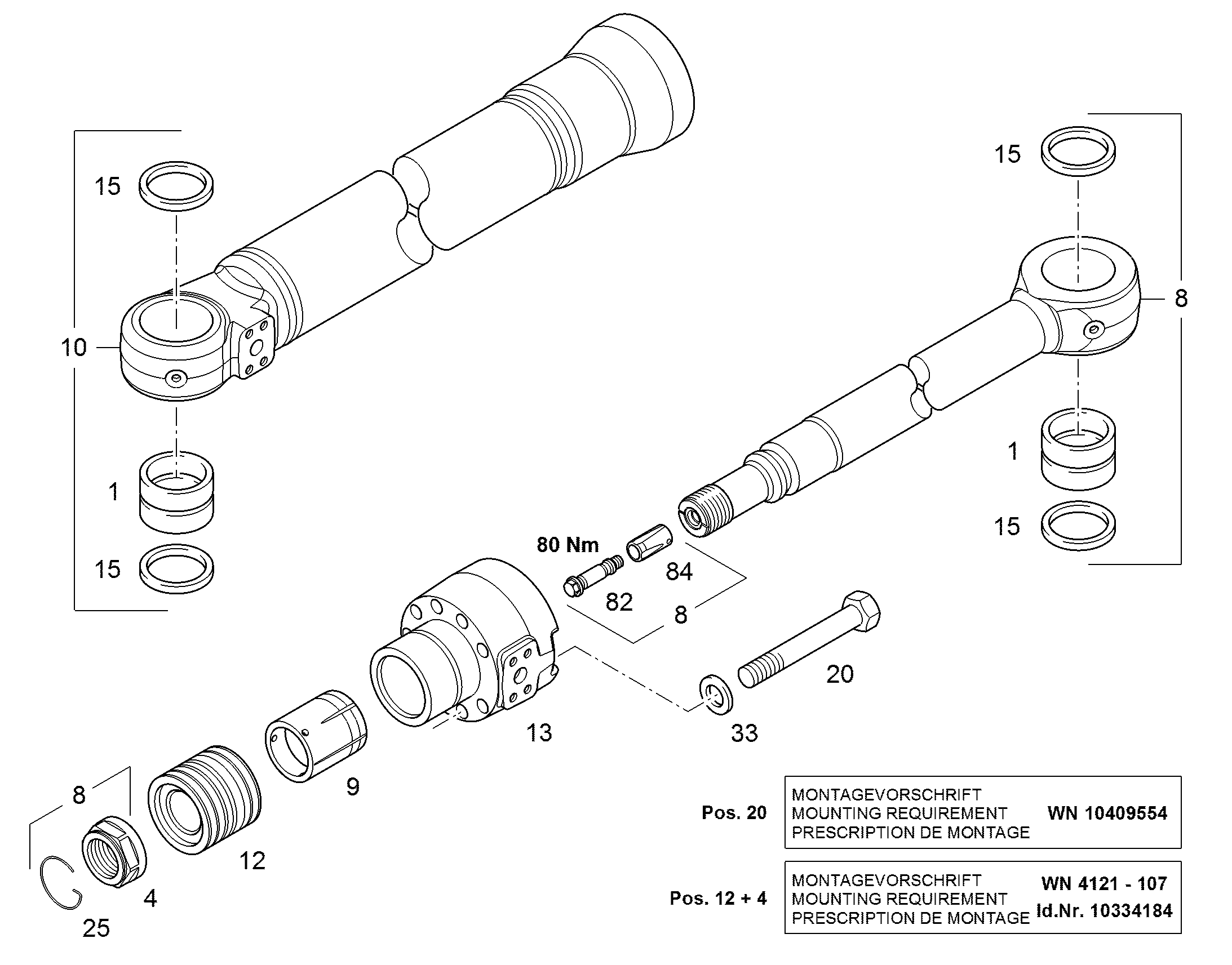 ГАЙКА ПОРШНЯ M50X2 94062287 LIEBHERR