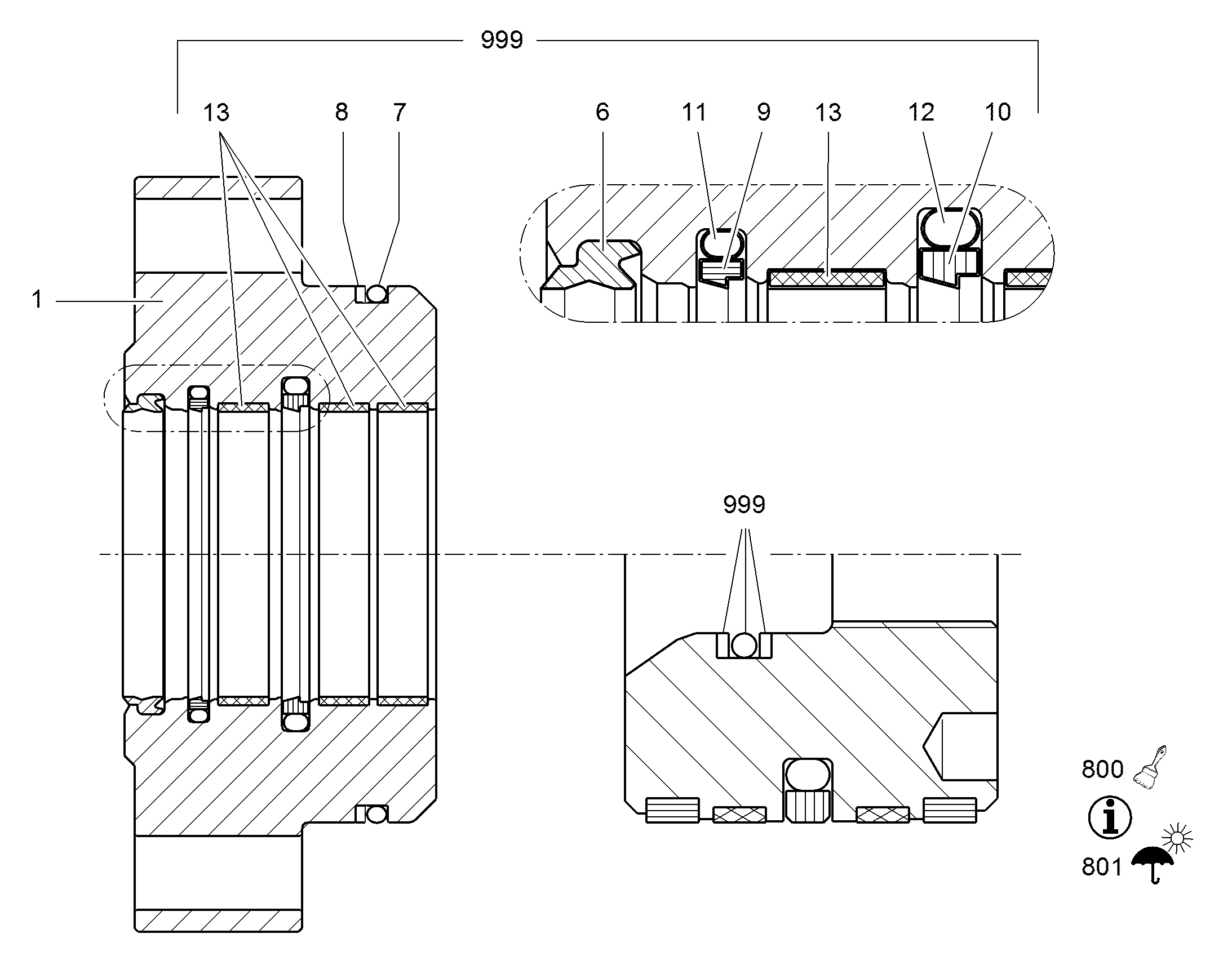 УПЛОТНЕНИЕ ШАТУНА 85X105,5X8,1 7017203 LIEBHERR