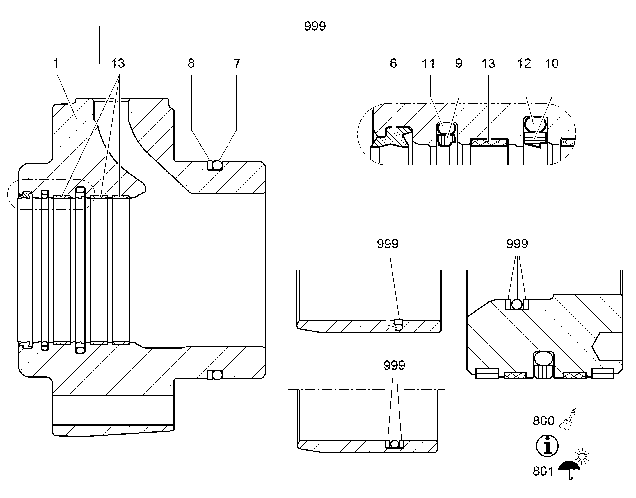 УПЛОТНИТЕЛЬНОЕ КОЛЬЦО 99X7 7018467 LIEBHERR