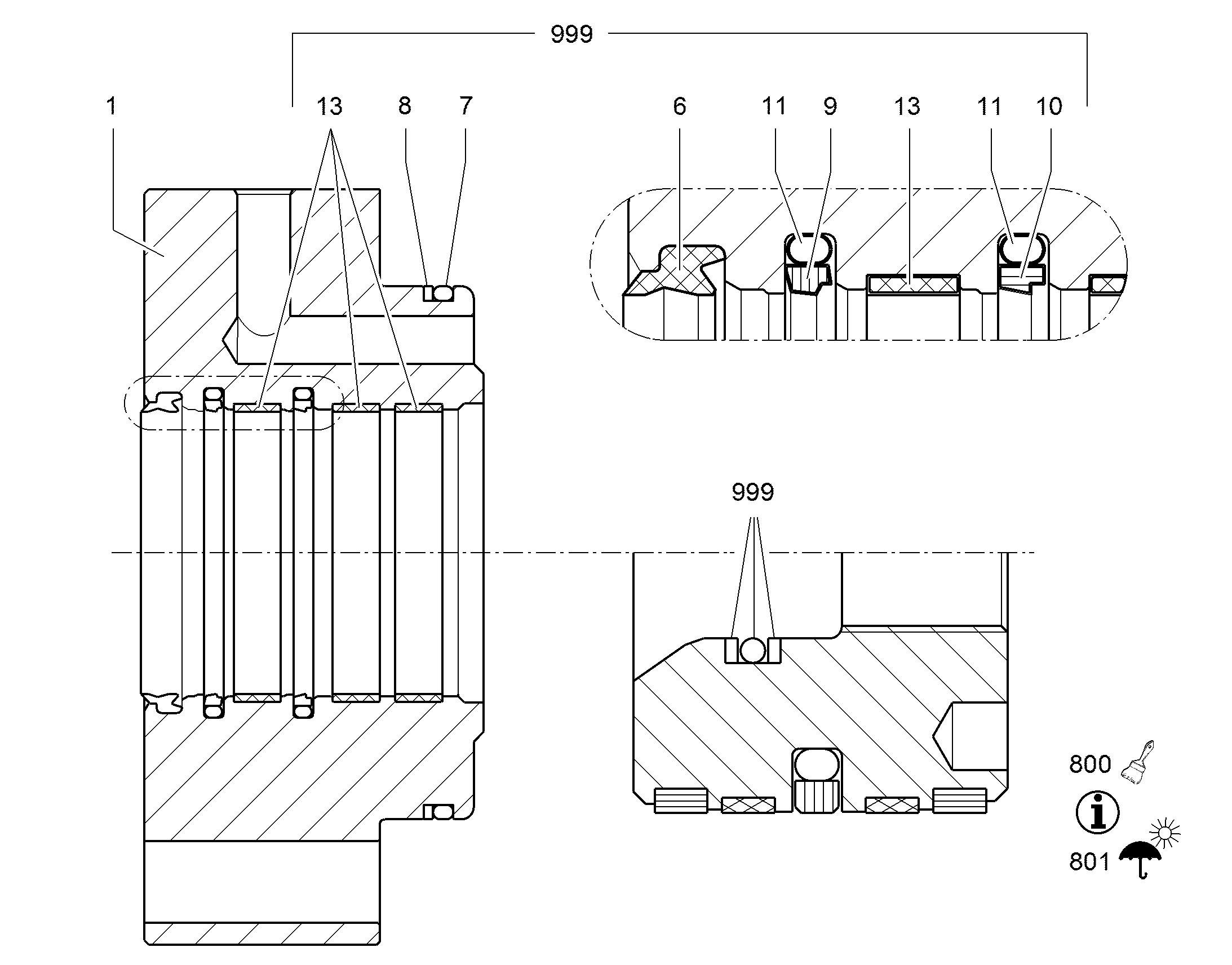 К-Т УПЛОТН.ОПОРЫ ШАТУНА 80 9284054 LIEBHERR