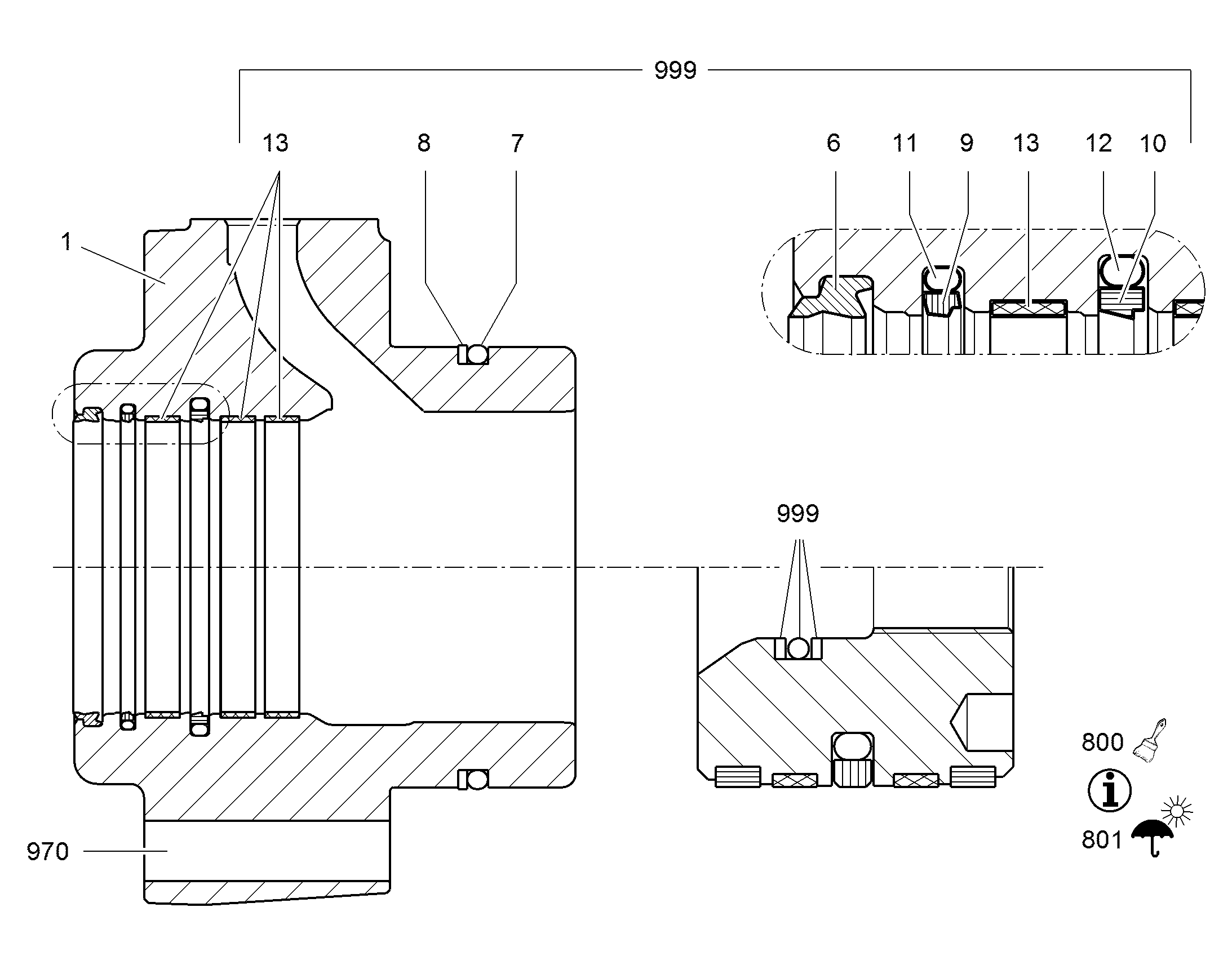 ЗАЩИТНОЕ КОЛЬЦО 145/155X1,7 10039919 LIEBHERR
