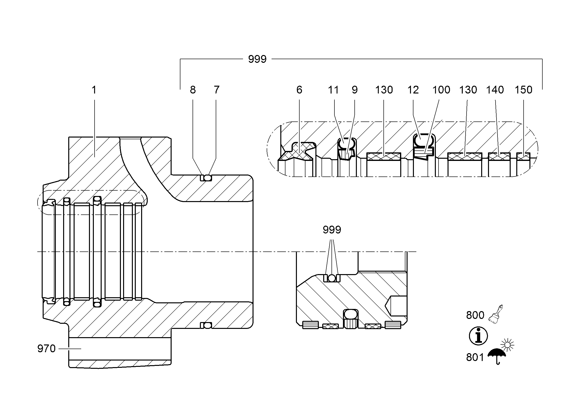 ПРОКЛАДКА 90X105,1X8,1 10030019 LIEBHERR