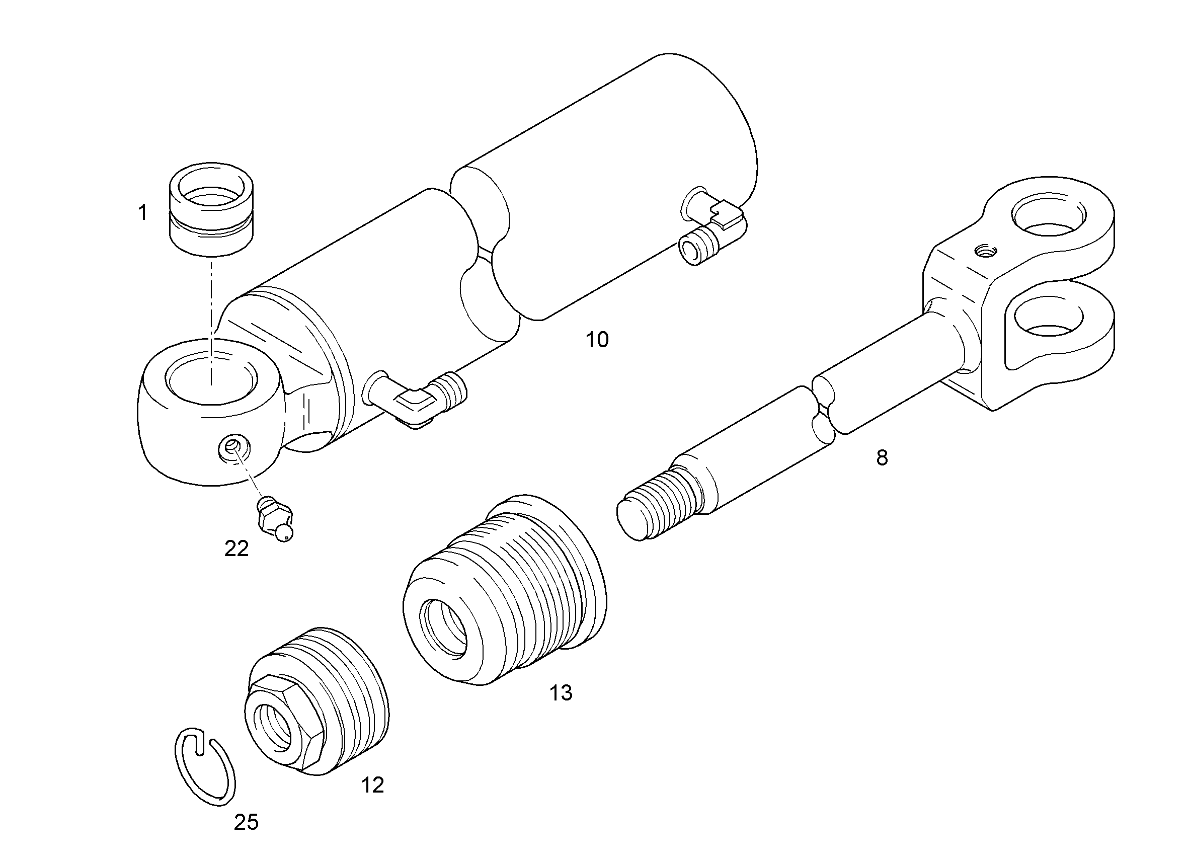 НИППЕЛЬ СМАЗОЧНЫЙ КОНУСНЫЙ DIN 71412 A M8X1 7743240 LIEBHERR