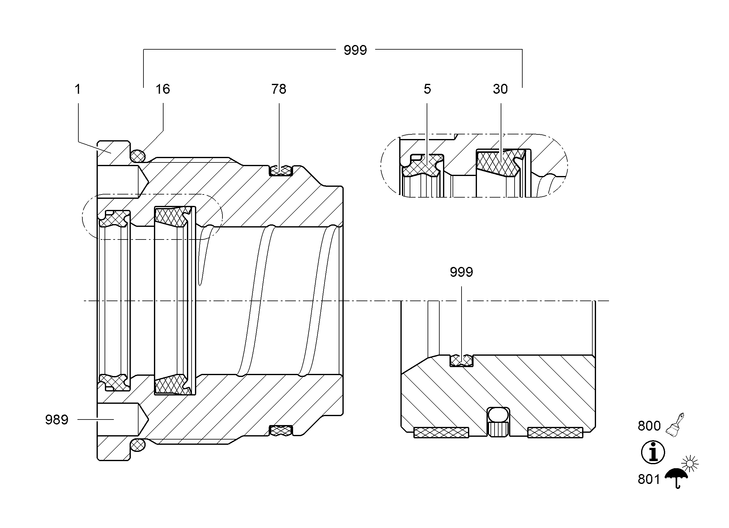 УПЛОТНЕНИЕ ДВОЙНОЕ 65X60X5 10035737 LIEBHERR