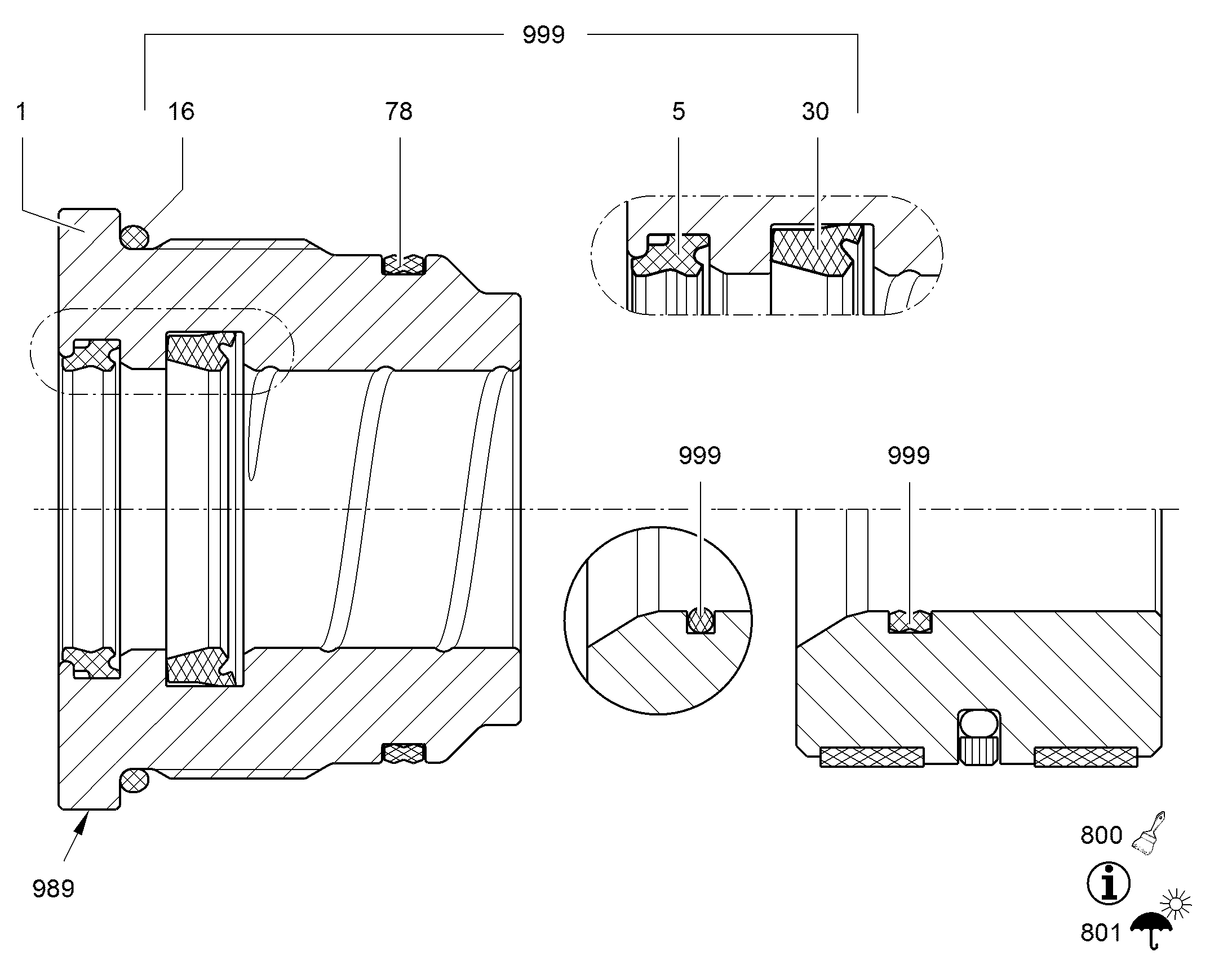 УПЛОТНИТЕЛЬНОЕ КОЛЬЦО 52,07X2,62 7264383 LIEBHERR