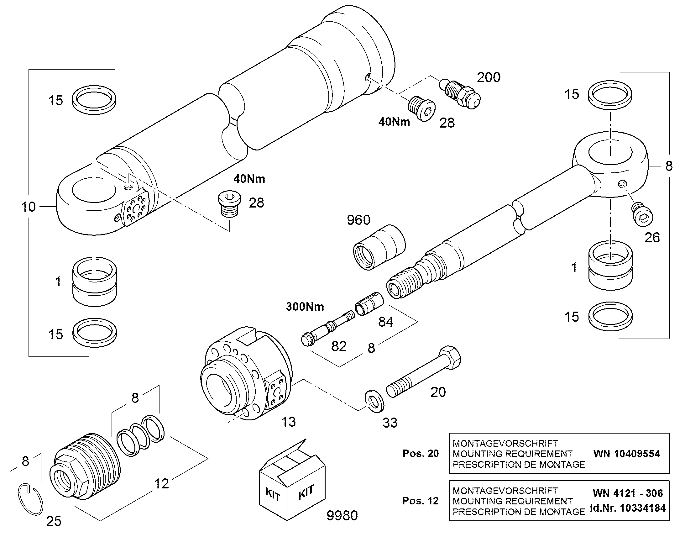 КОМПЛ.ИЗНАШИВАЮЩИХСЯ ДЕТАЛ.ДЛЯ 94084031 LIEBHERR