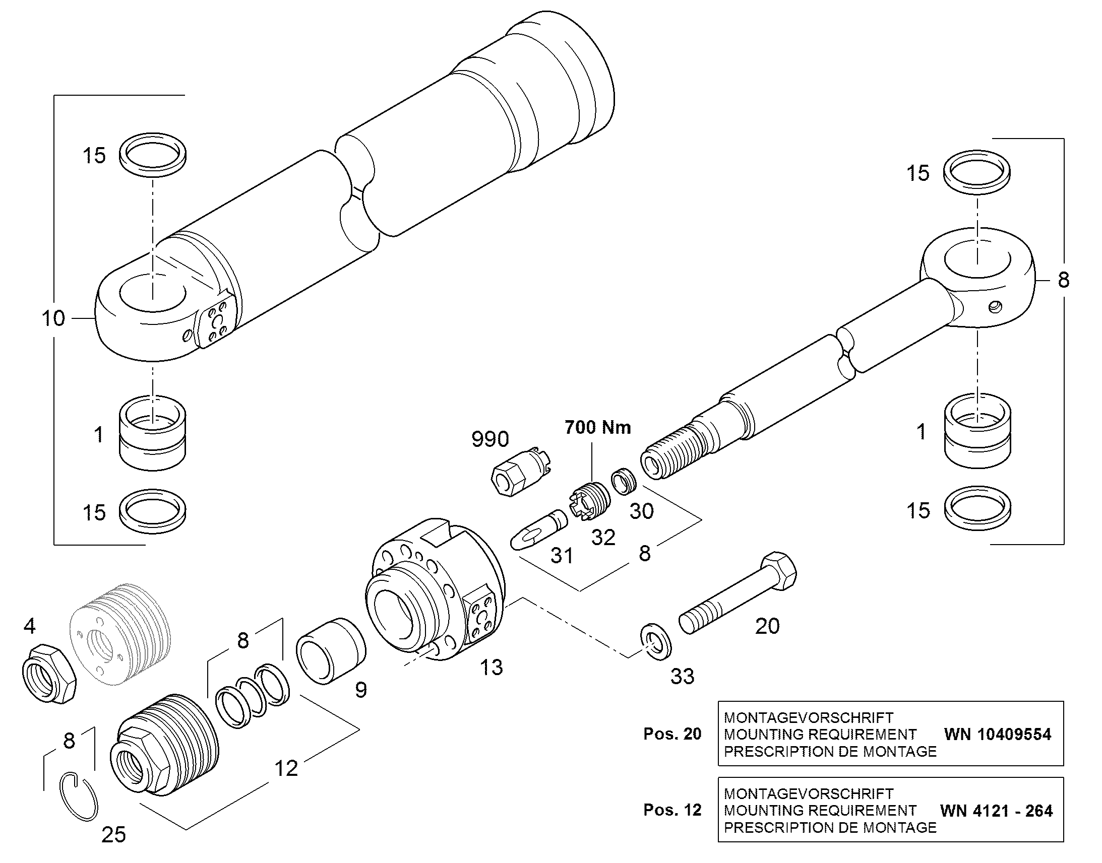 ПОДШИПНИК ШАТУНА 9915891 LIEBHERR