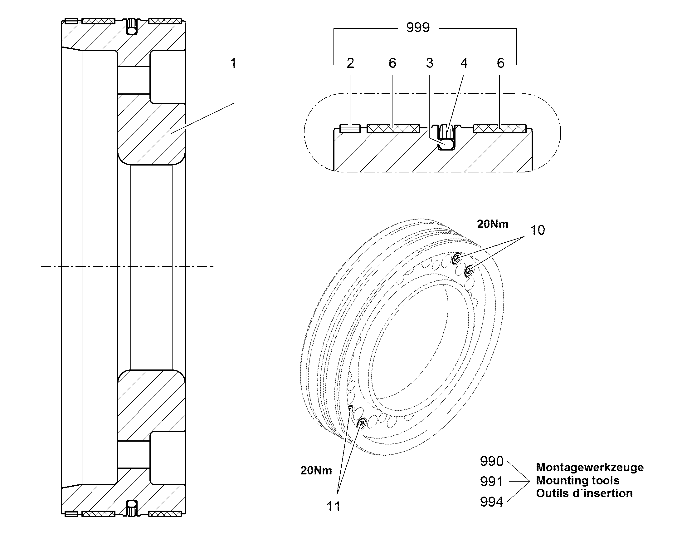 ЗАГЛУШКА РЕЗЬБОВАЯ 94064967 LIEBHERR