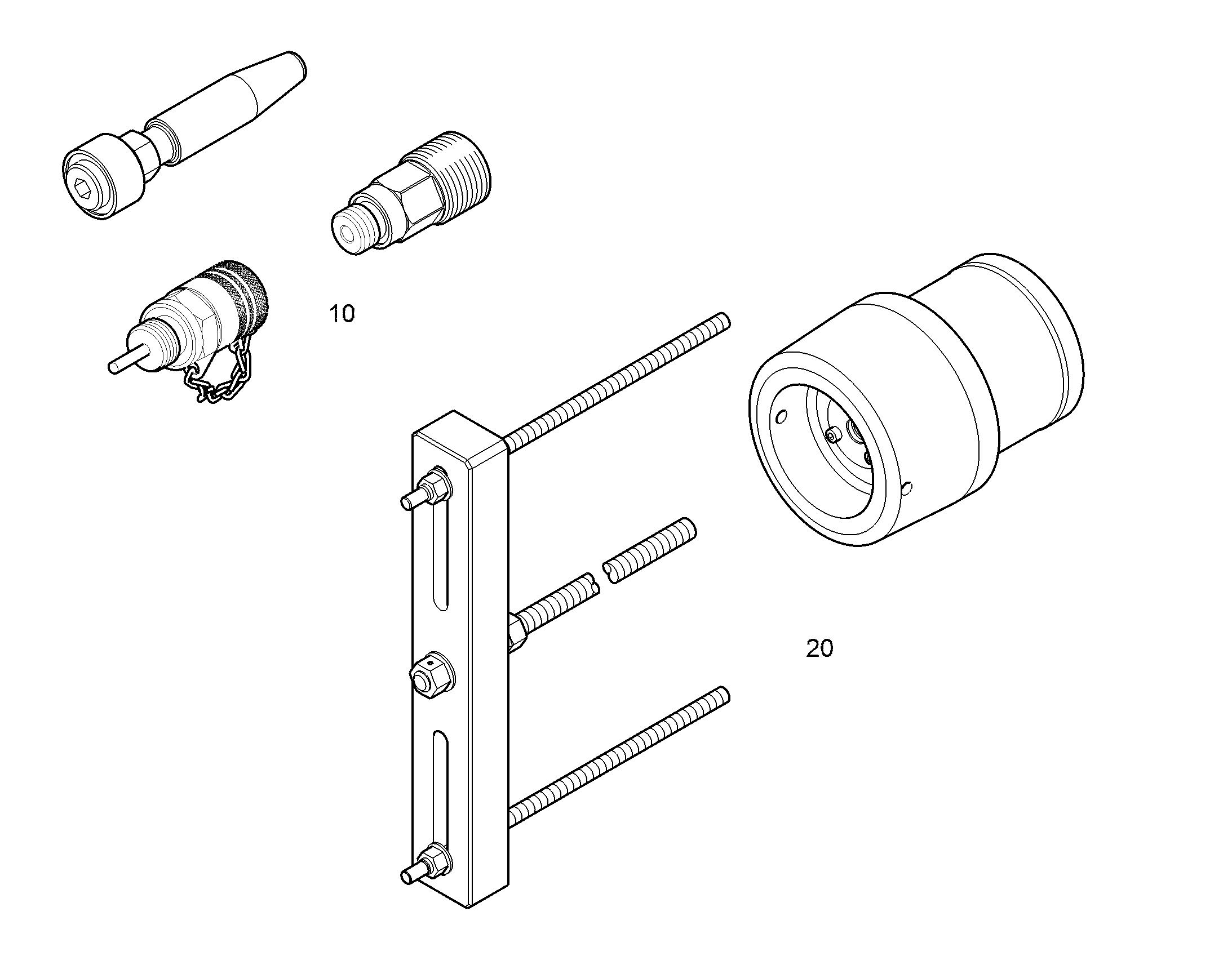 MOUNTING SPANNER PIST.ROD BEAR 12838473 LIEBHERR