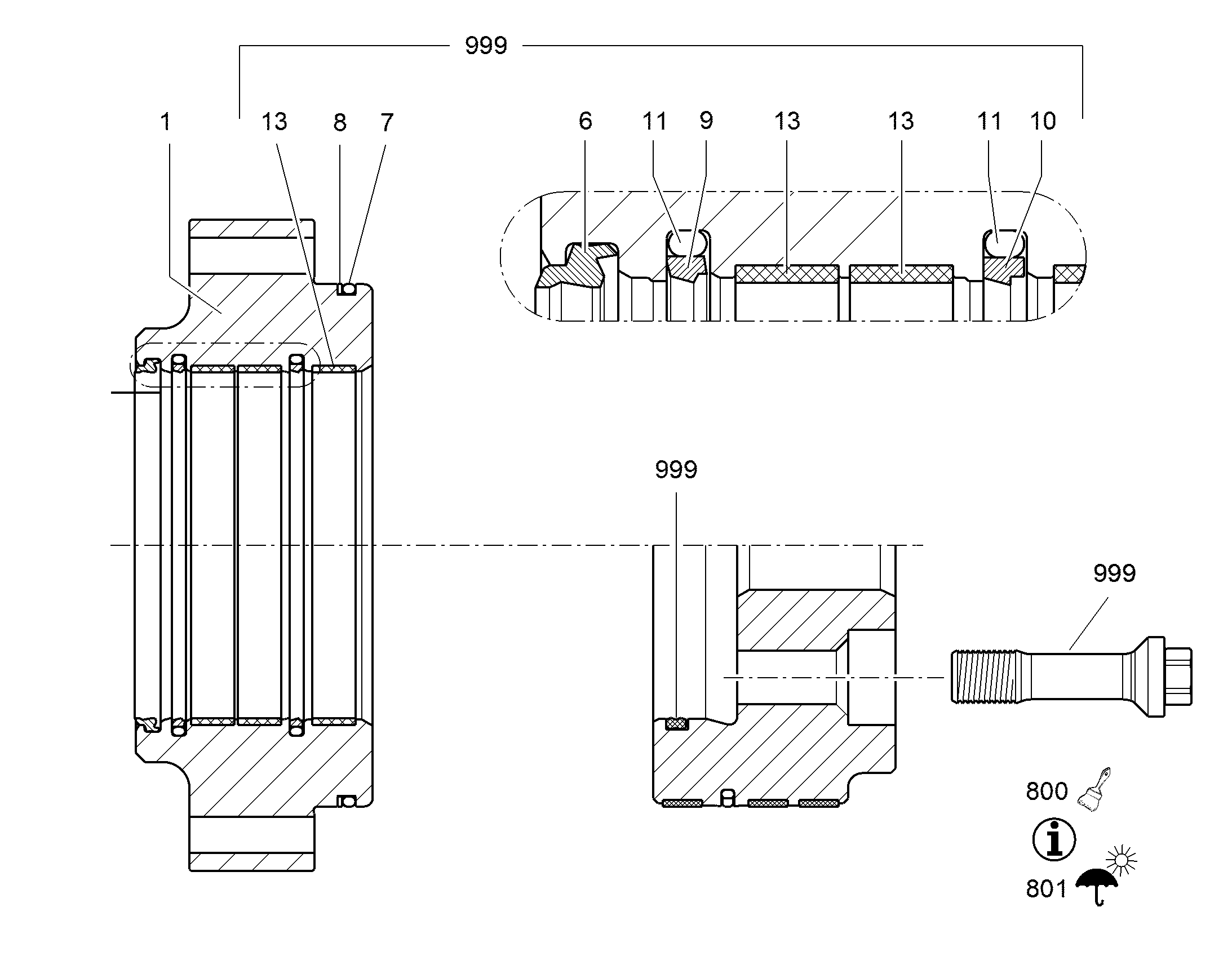 НАПРАВЛЯЮЩЕЕ КОЛЬЦО 210X215X15 11833223 LIEBHERR