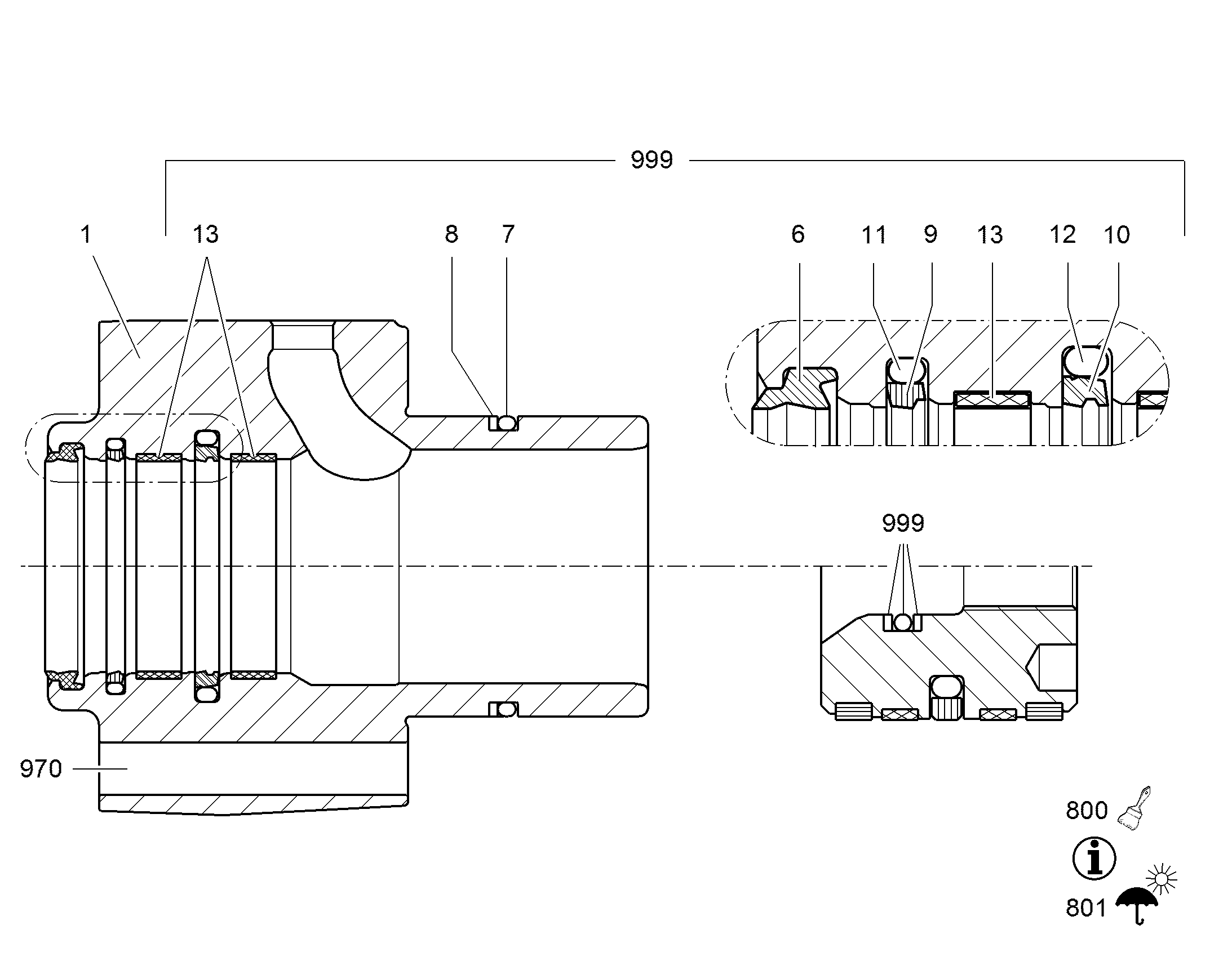 УПЛОТНЕНИЕ STEPSEAL V 70X90,5X8,1 11082521 LIEBHERR