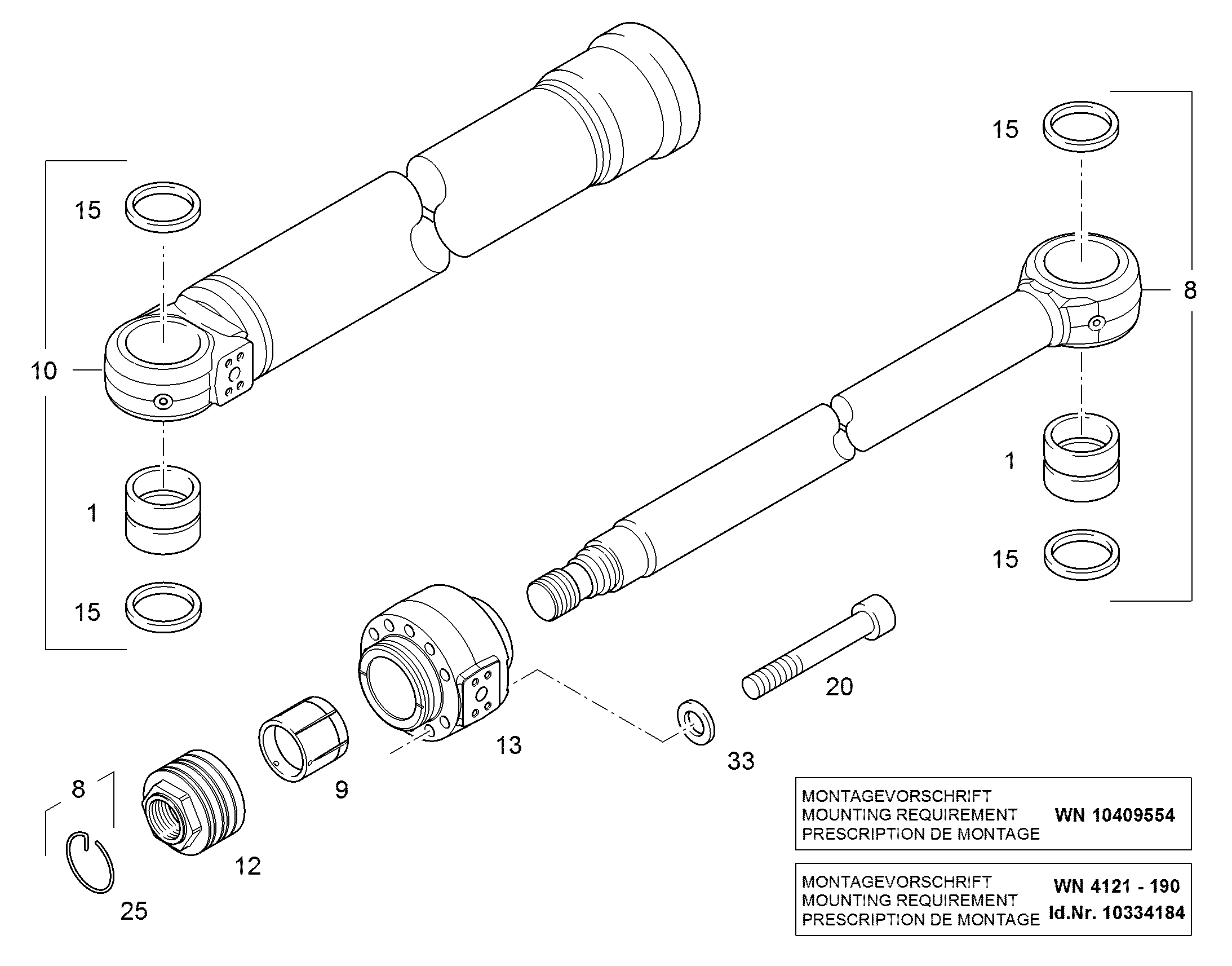 ЦИЛИНДР 12444119 LIEBHERR