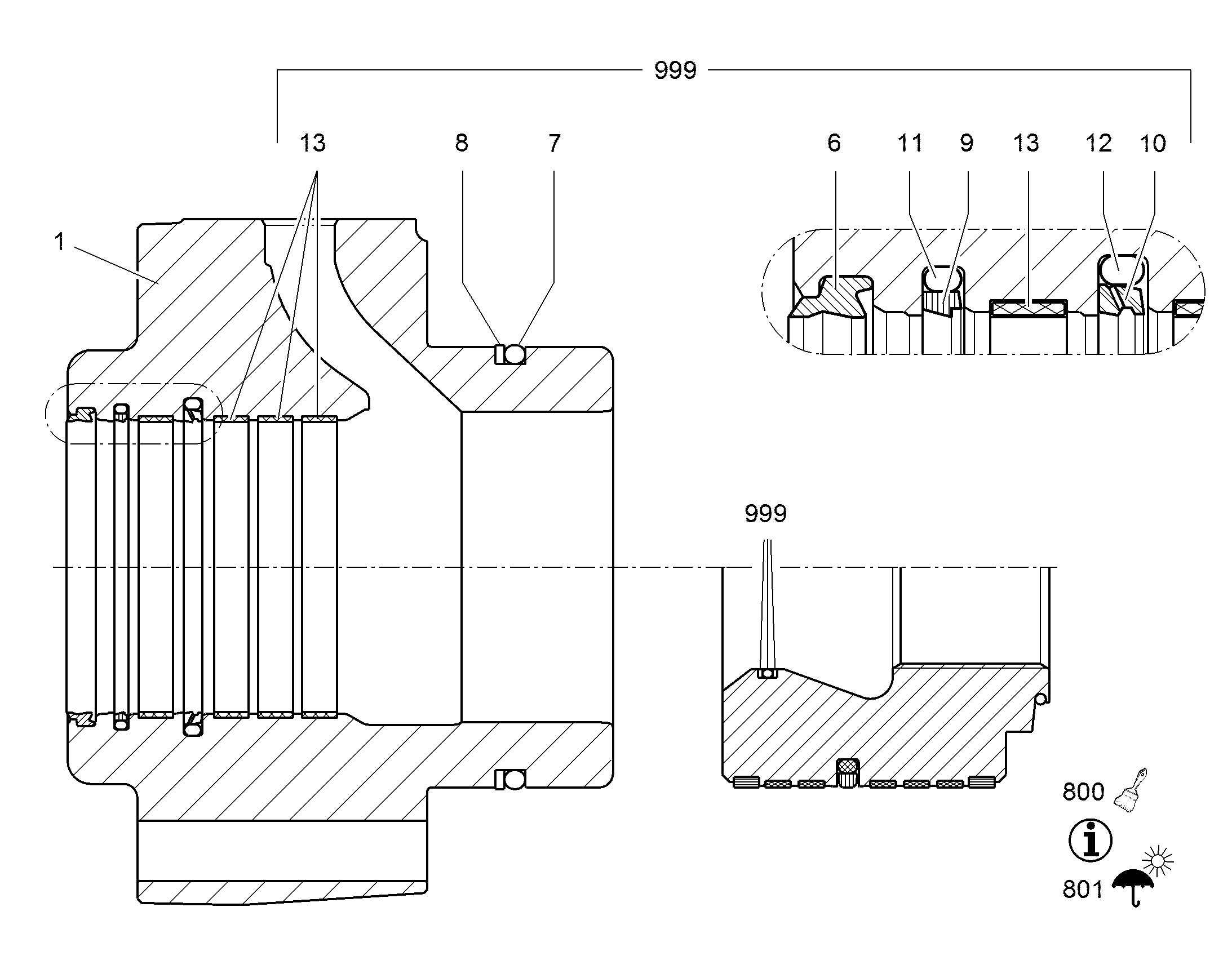 ПРОКЛАДКА 125X145,5X8,1 11481852 LIEBHERR