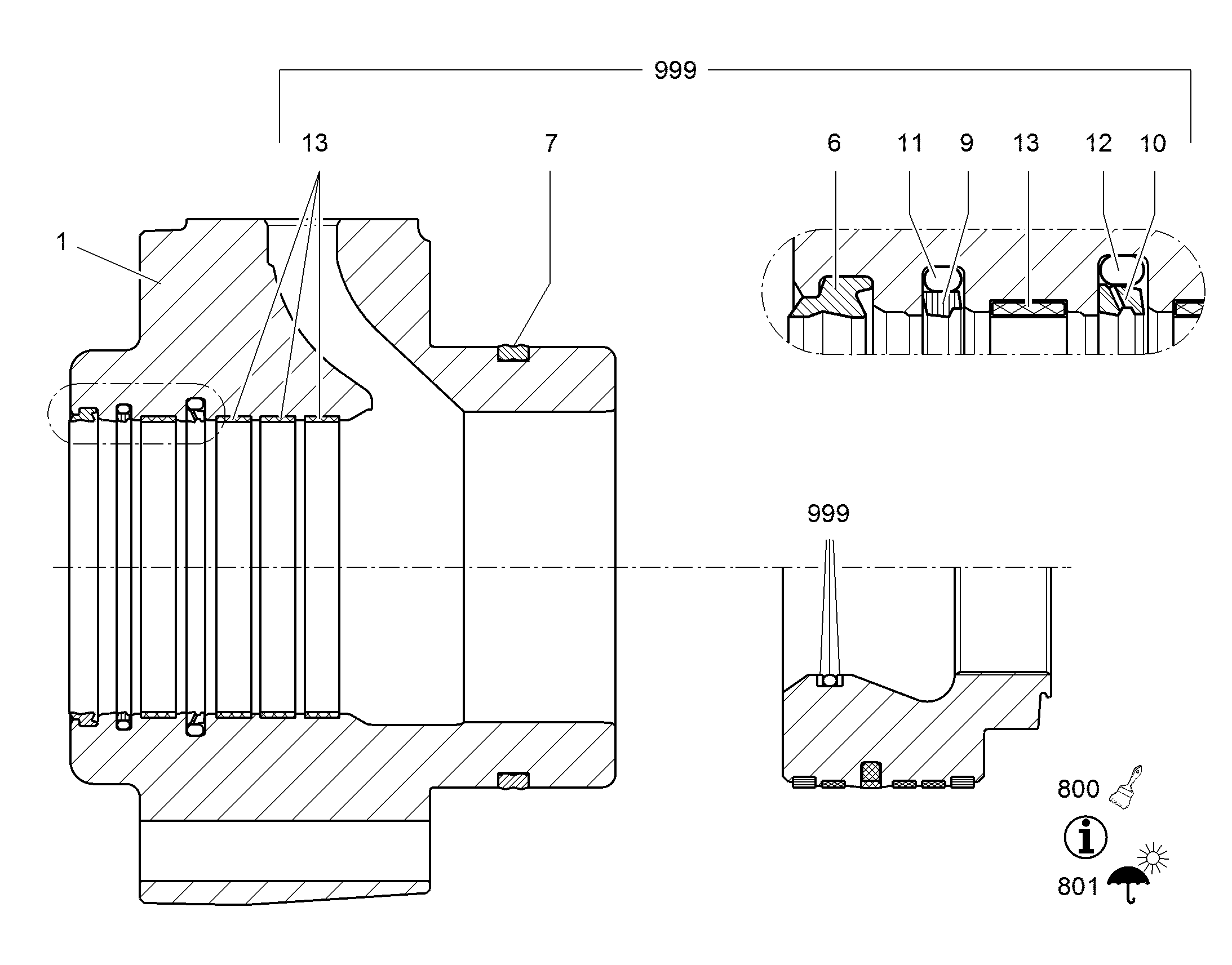 ПРОКЛАДКА 140X160,5X8,1 11652284 LIEBHERR