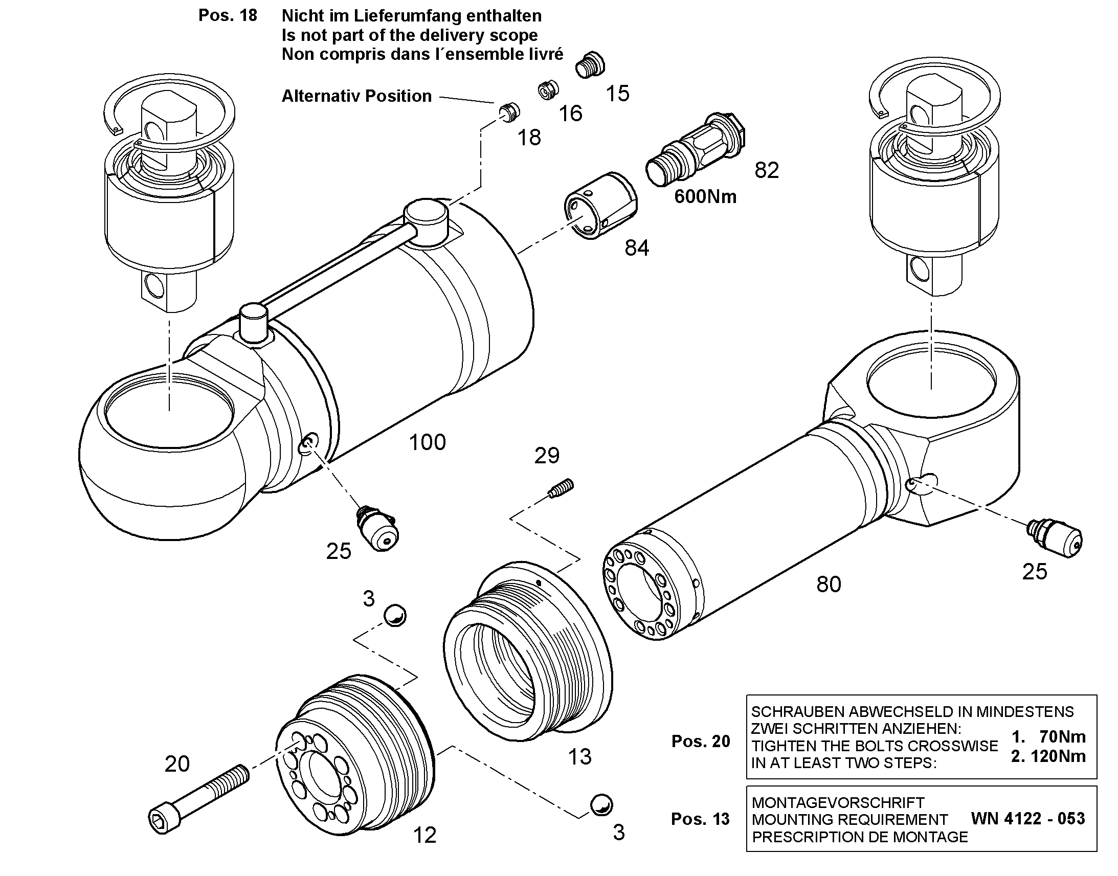 ЗАГЛУШКА РЕЗЬБОВАЯ 12562740 LIEBHERR