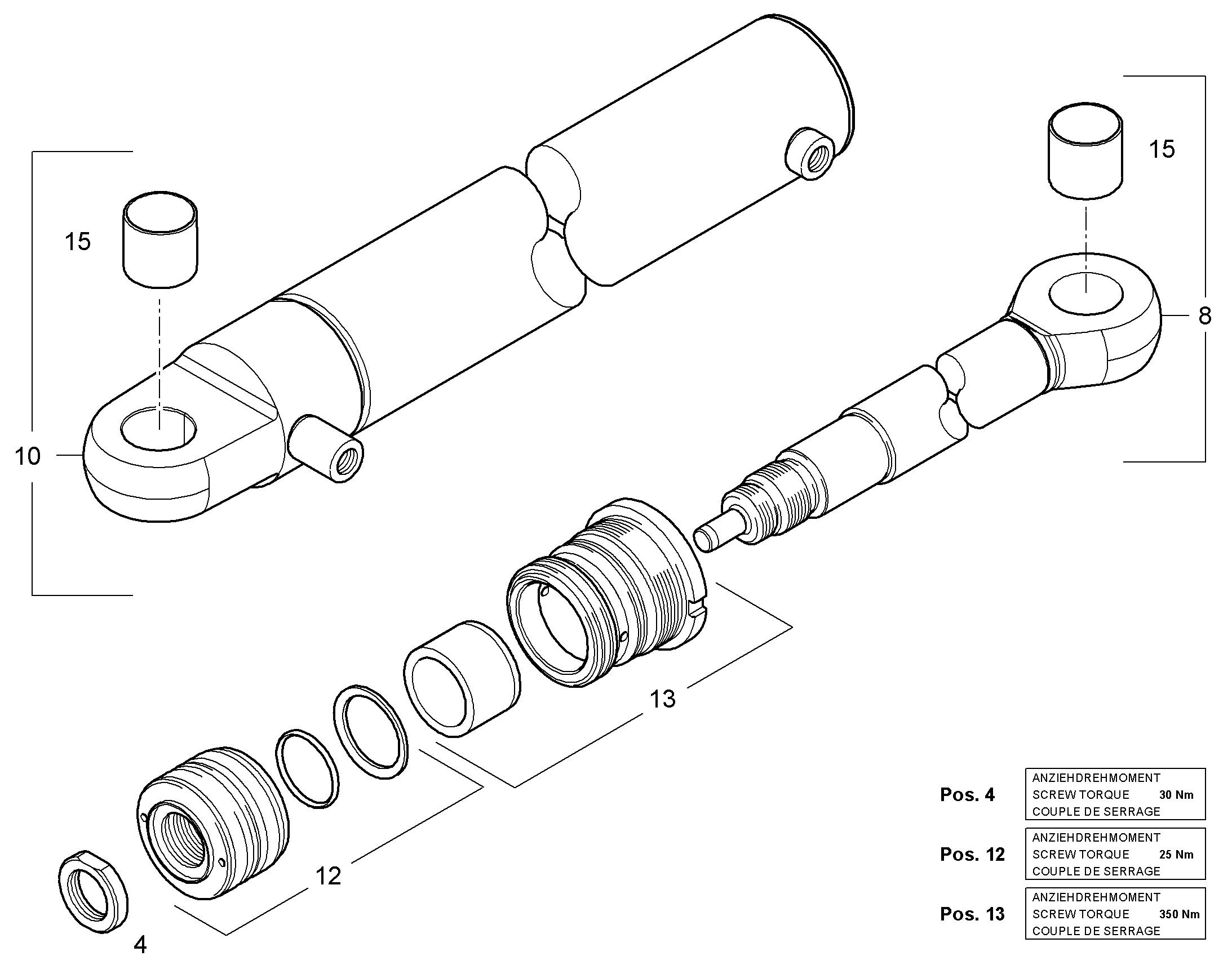 ГАЙКА ШЛИЦЕВАЯ 12232992 LIEBHERR