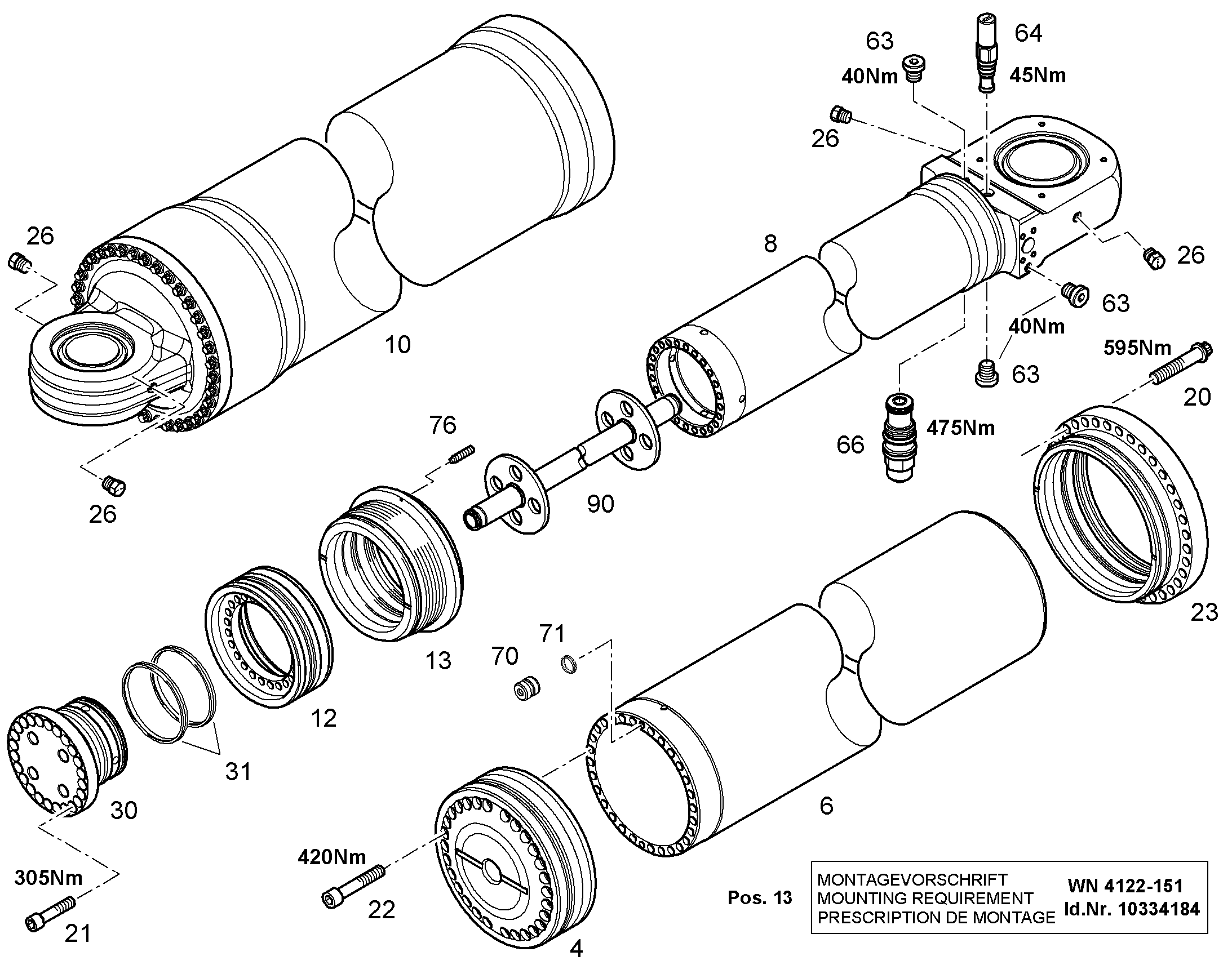 ЗАГЛУШКА 12464773 LIEBHERR