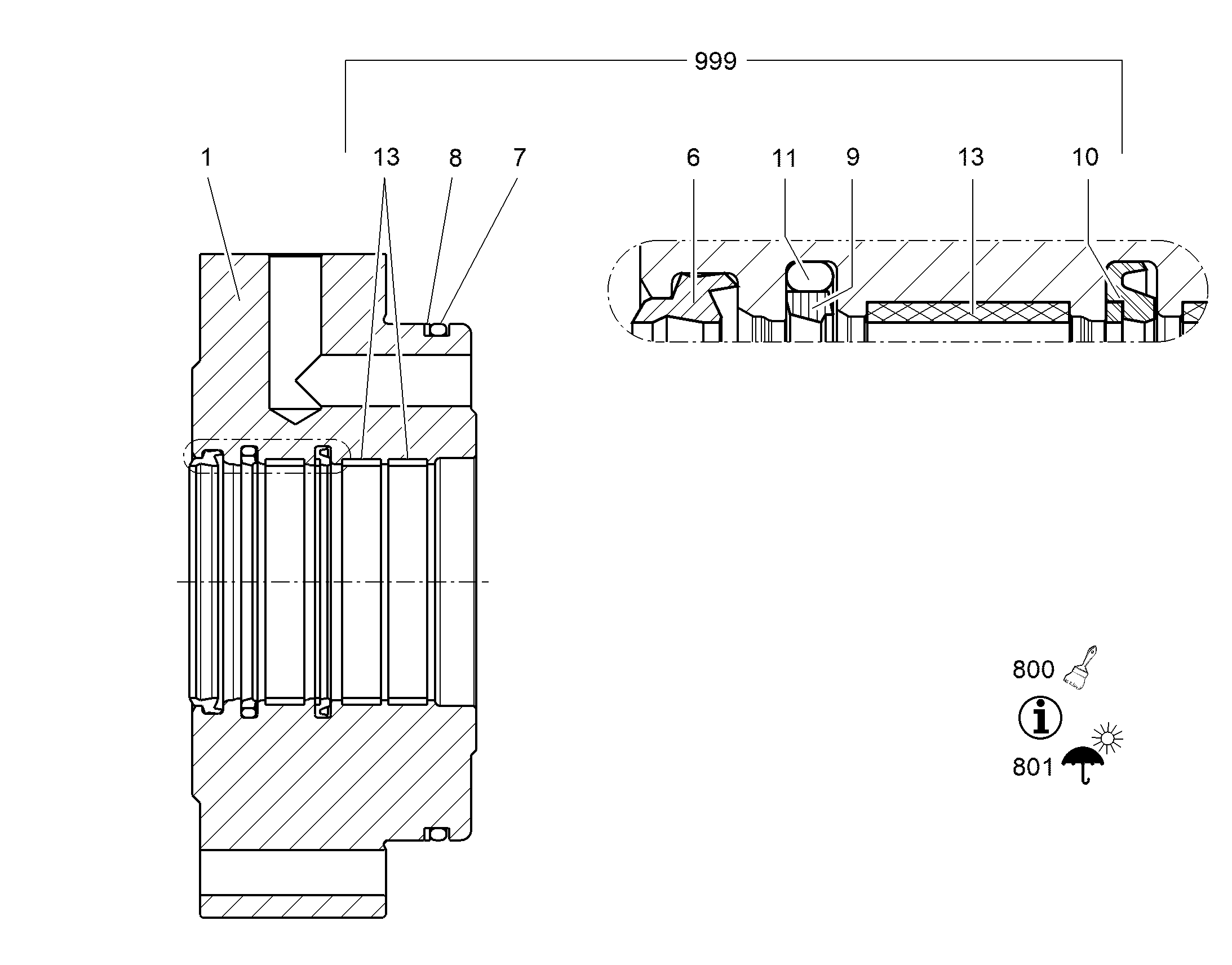 К-Т УПЛОТН.ОПОРЫ ШАТУНА 90 12553529 LIEBHERR