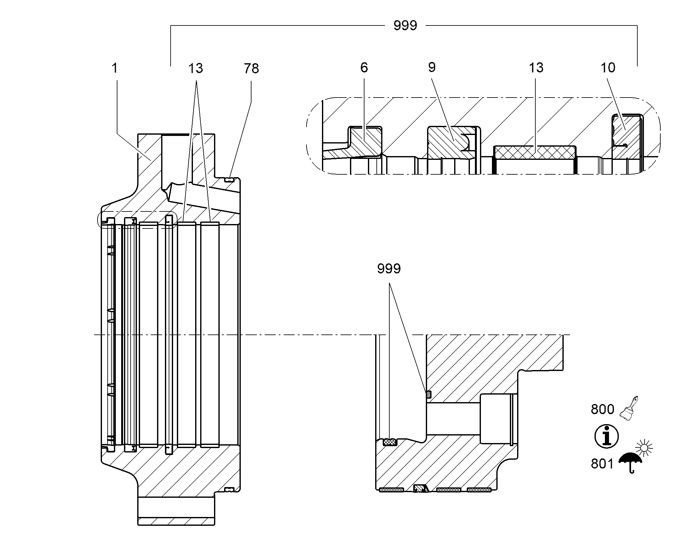 МАСЛОСЪЕМНОЕ КОЛЬЦО 300X320X10,2/18 12256555 LIEBHERR