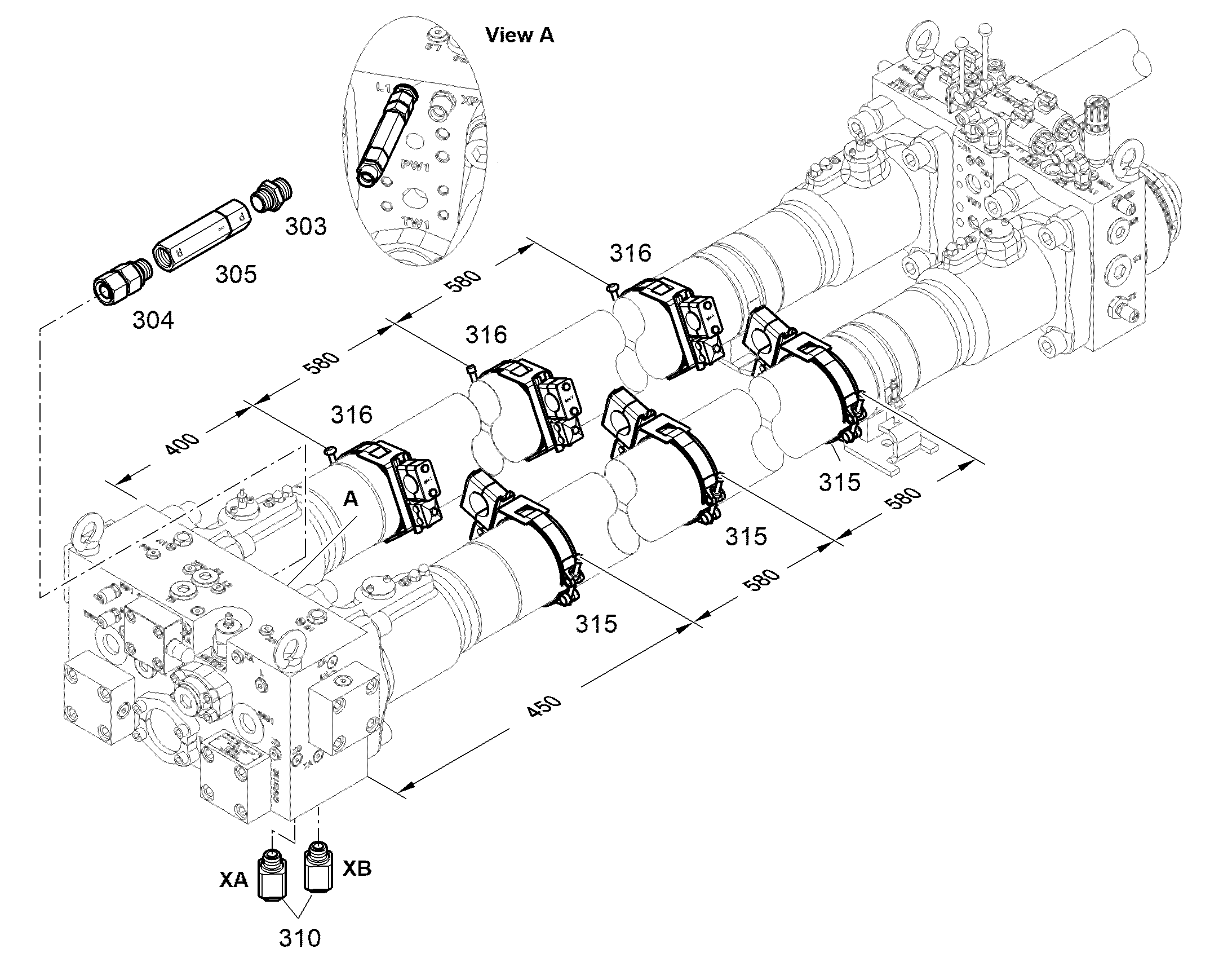 СОЕДИНЕНИЕ РЕЗЬБОВОЕ EGE 12L G3/8A 7367997 LIEBHERR