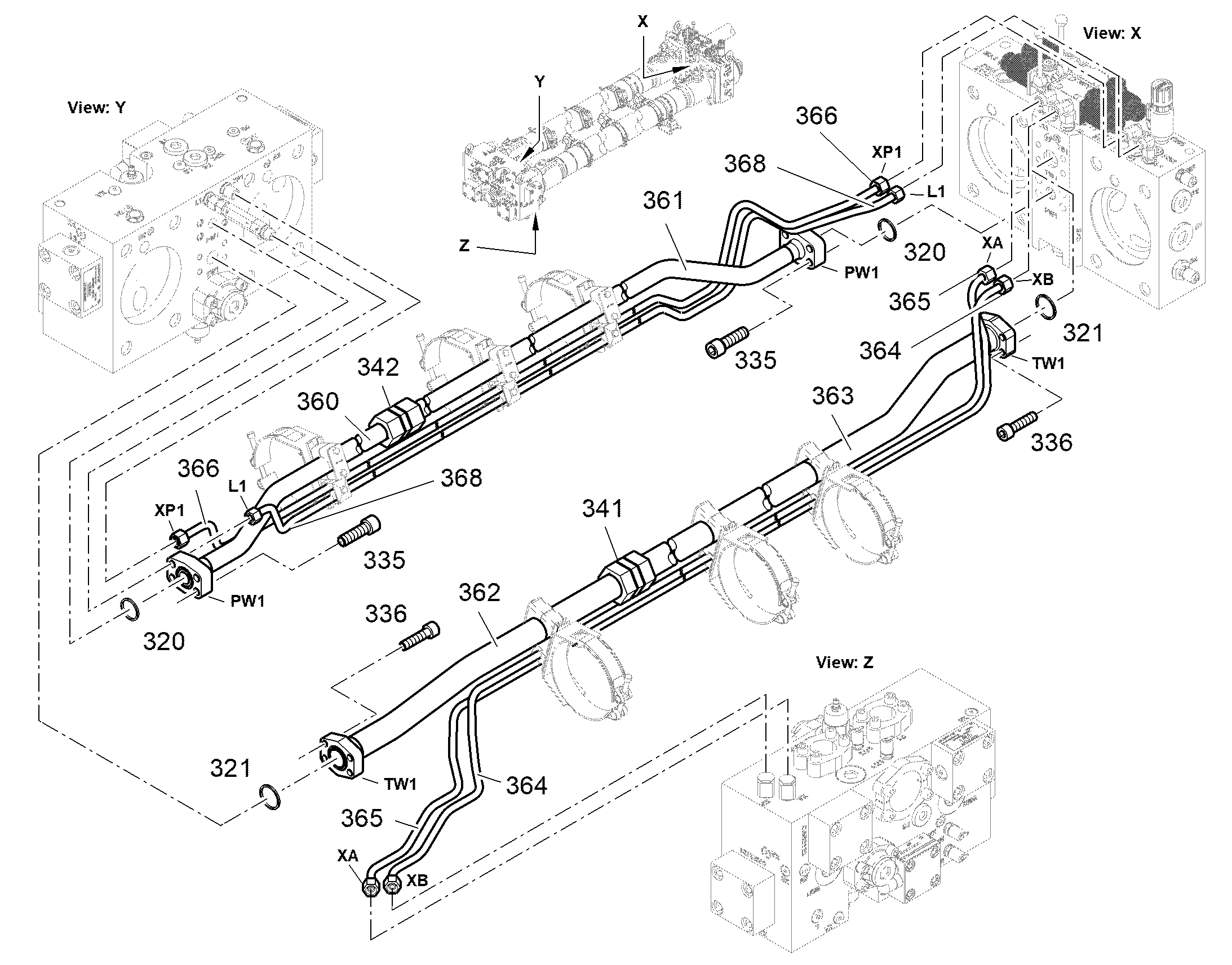 СОЕДИНЕНИЕ РЕЗЬБОВОЕ G 42L M52X2 4601158 LIEBHERR