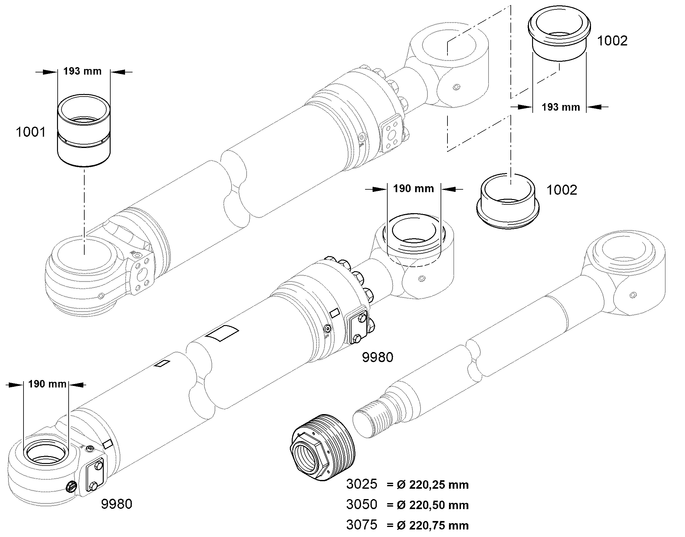 КОМПЛ.ИЗНАШИВАЮЩИХСЯ ДЕТАЛ.ДЛЯ 12957178 LIEBHERR