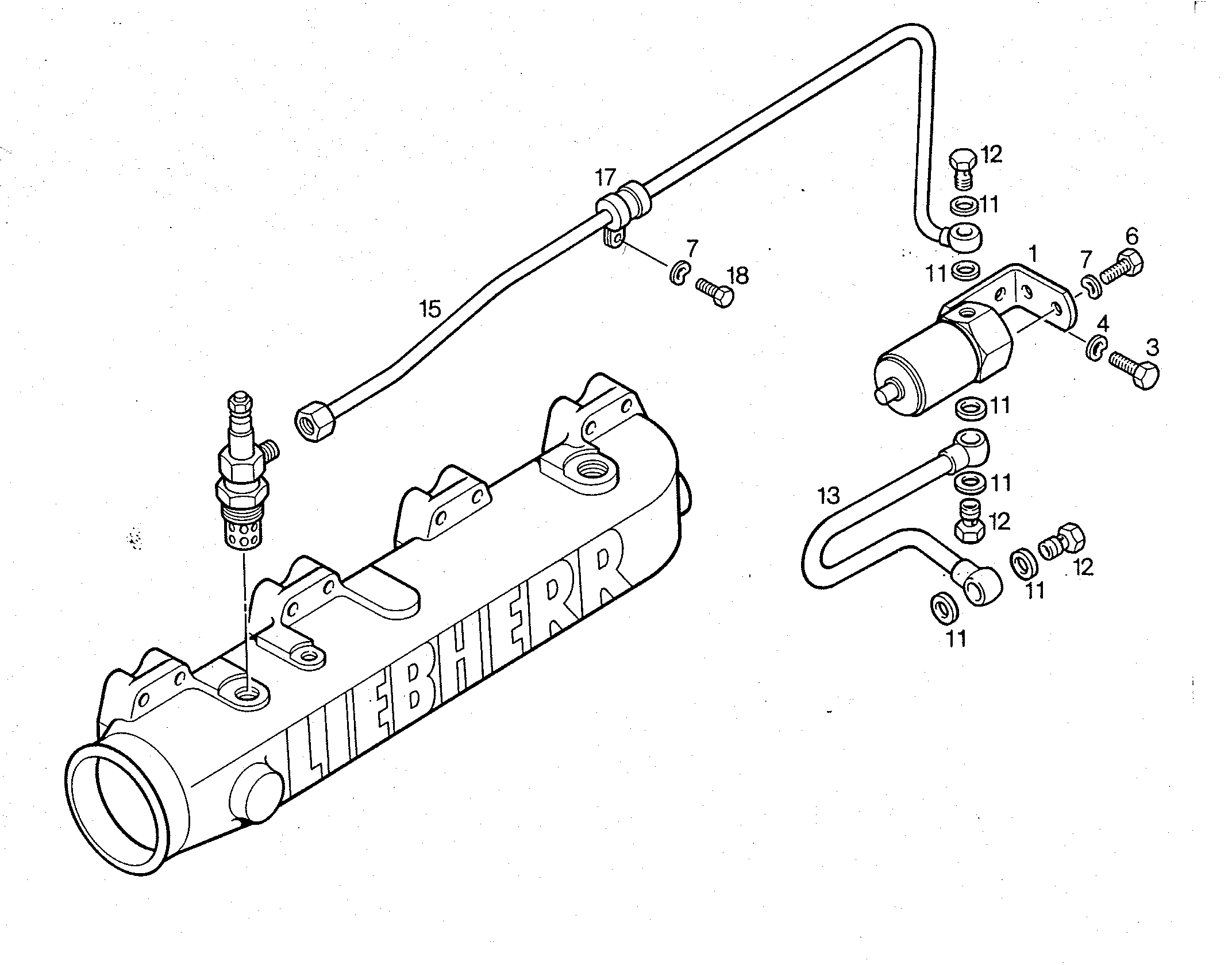 БОЛТ ПОЛЫЙ 6-3 4079160 LIEBHERR