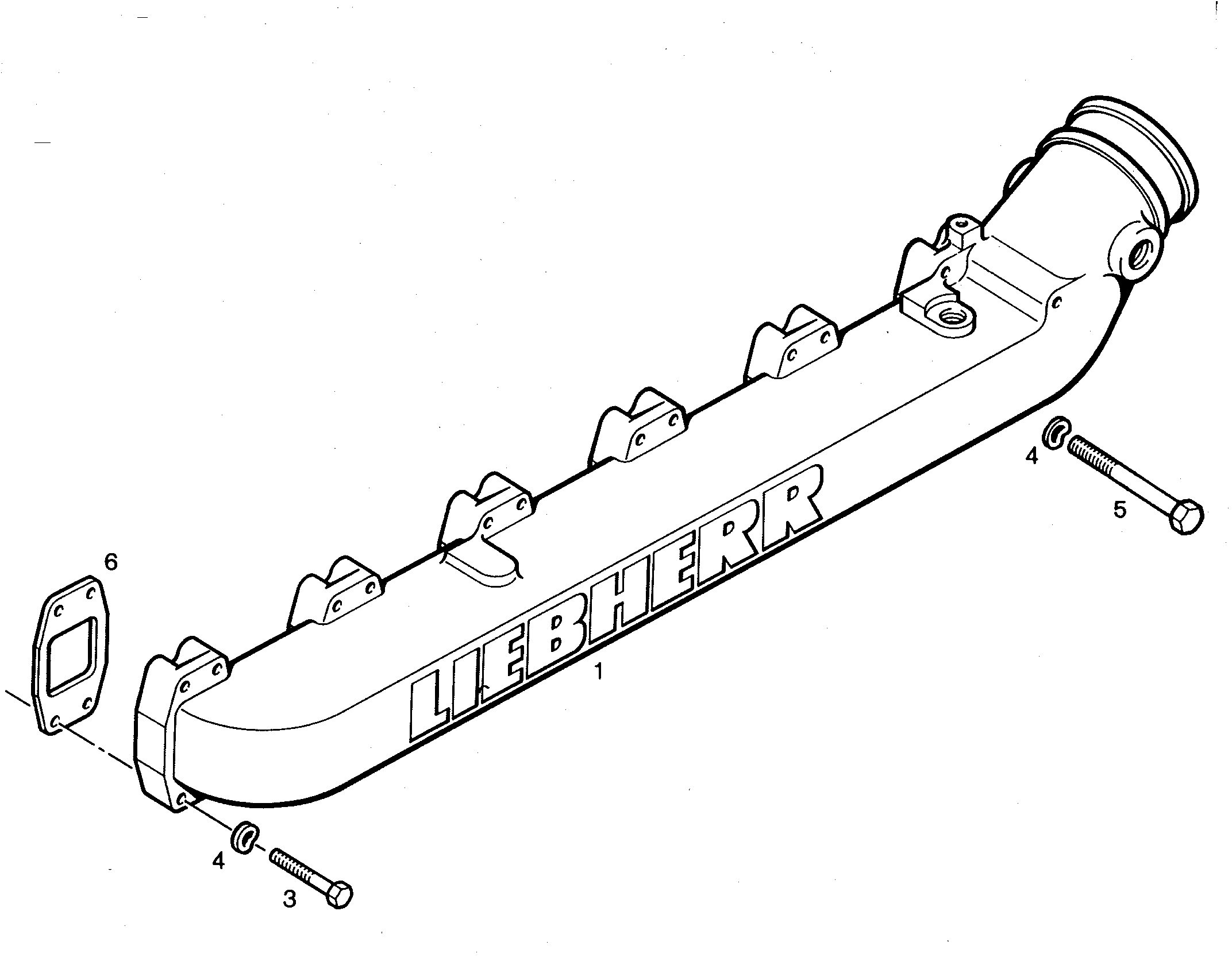 БОЛТ С ШЕСТИГРАННОЙ ГОЛОВКОЙ ISO 4014 M8X130 8.8 A2C 4980645 LIEBHERR