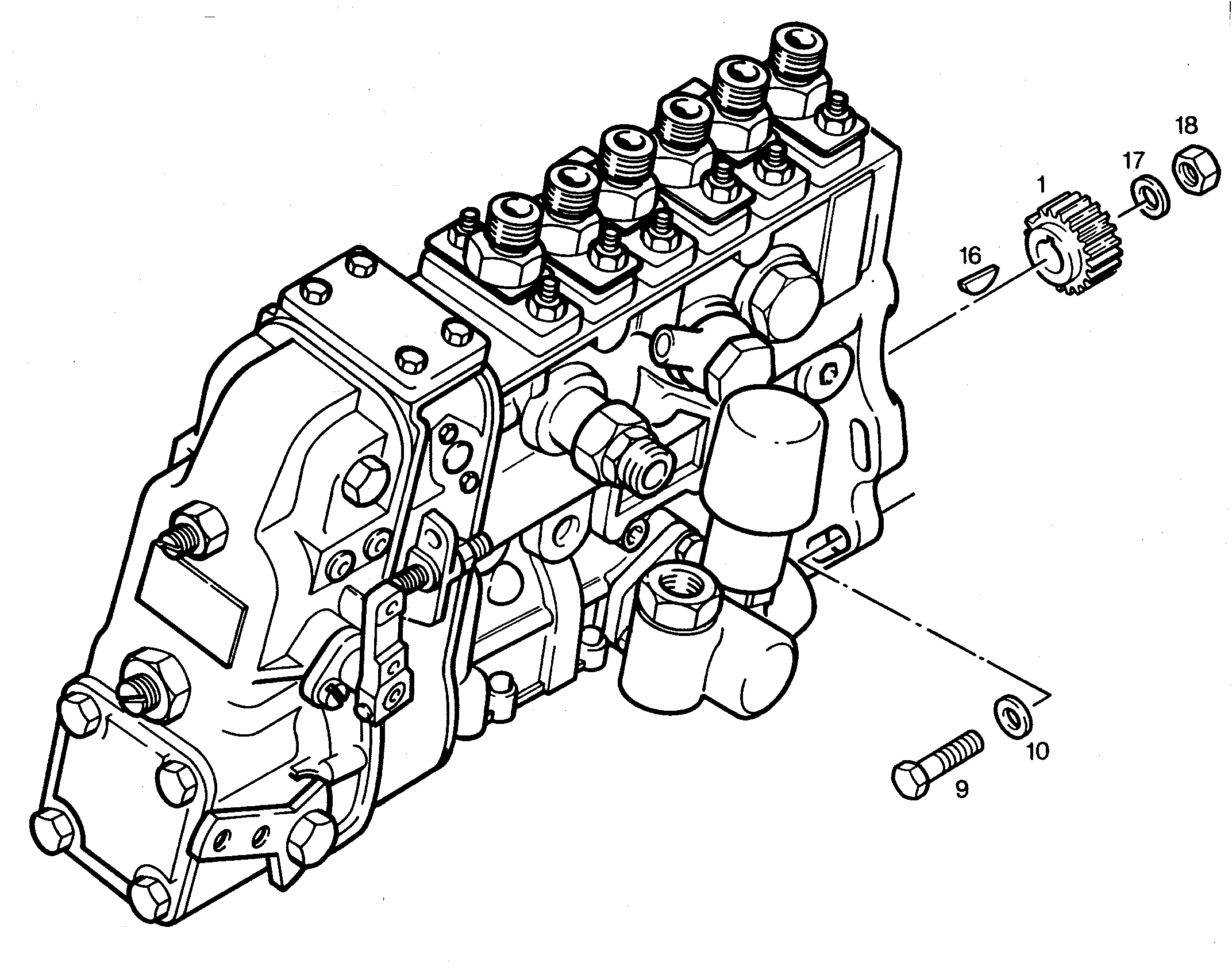 ШЕСТИГРАННАЯ ГАЙКА 7015355 LIEBHERR