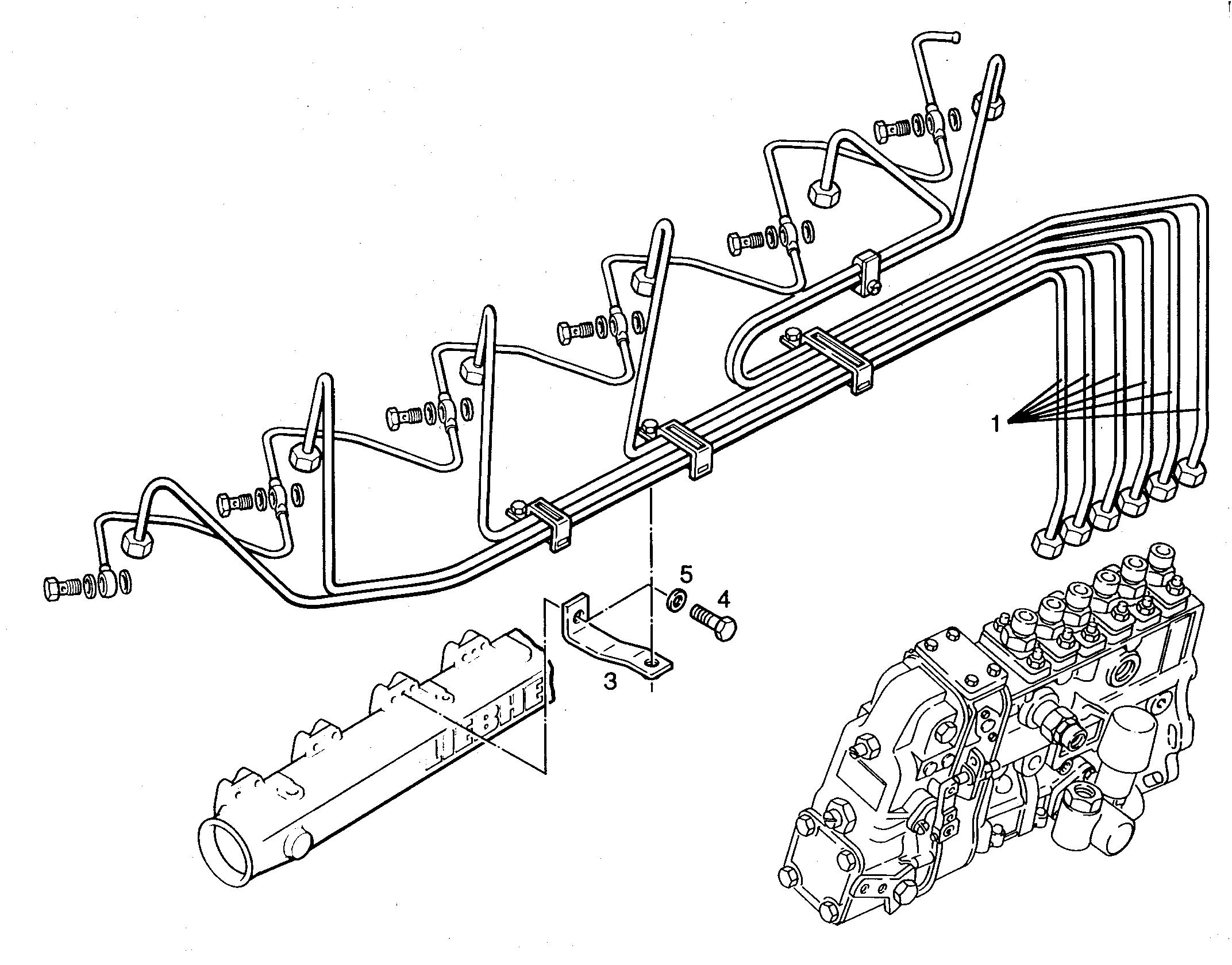 ТОПЛИВОПРОВОДЫ ВЫСОК. ДАВЛ. 9268172 LIEBHERR