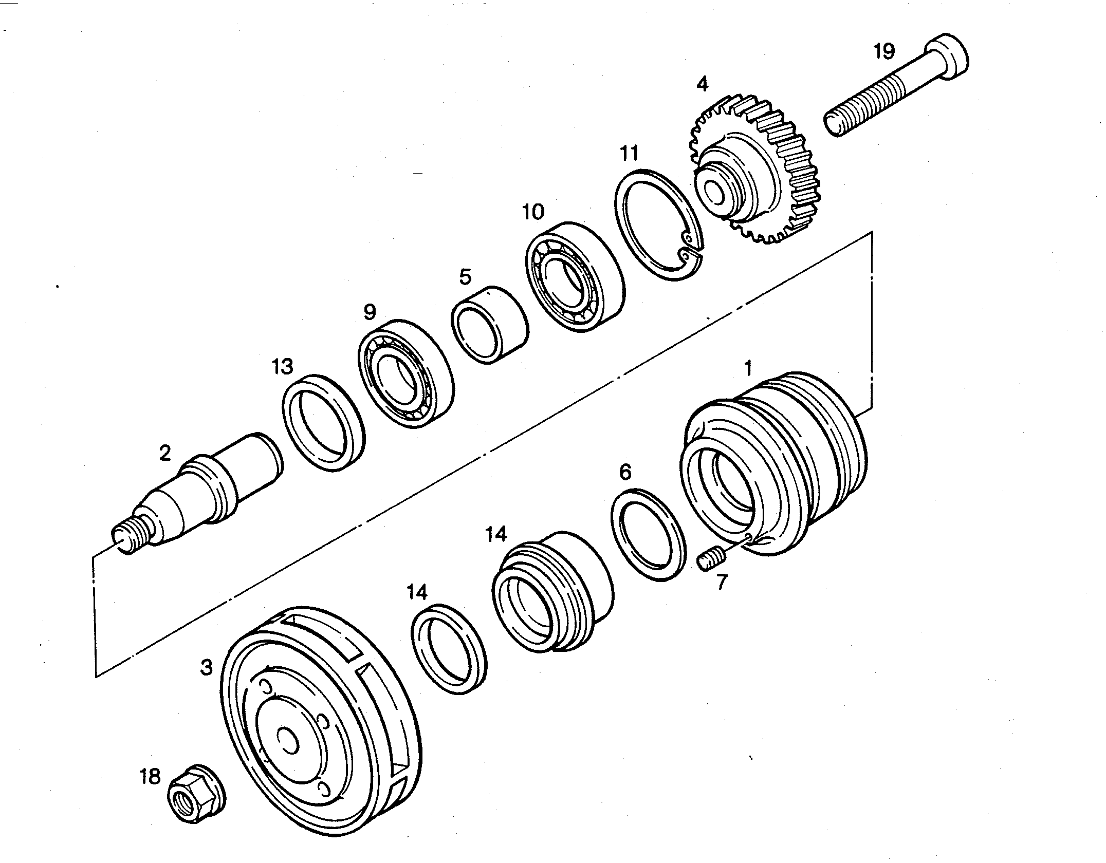 ШАРИКОПОДШИПНИК РАДИАЛЬНЫЙ -6204RS1.C3 20X47X14 4980894 LIEBHERR