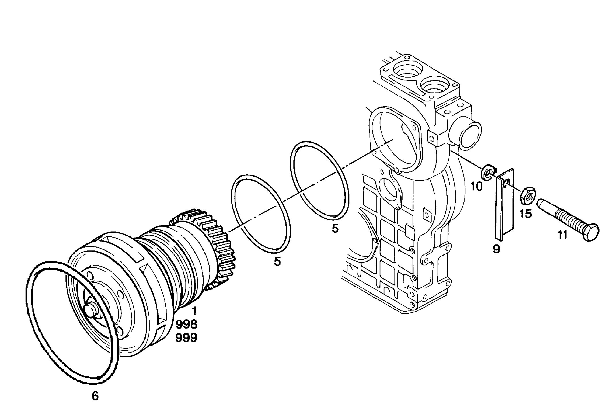 ШЕСТИГРАННАЯ ГАЙКА M10X1 4980896 LIEBHERR