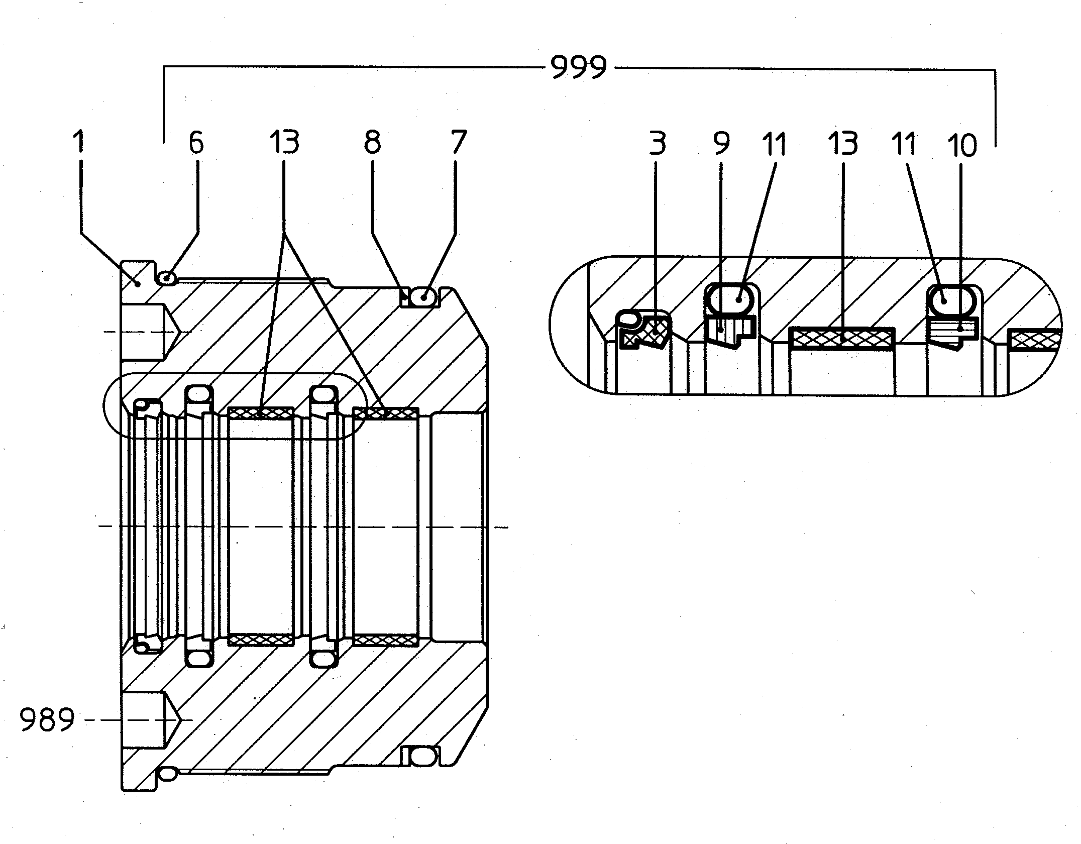 НАПРАВЛЯЮЩЕЕ КОЛЬЦО 70X75X14,8 7019938 LIEBHERR