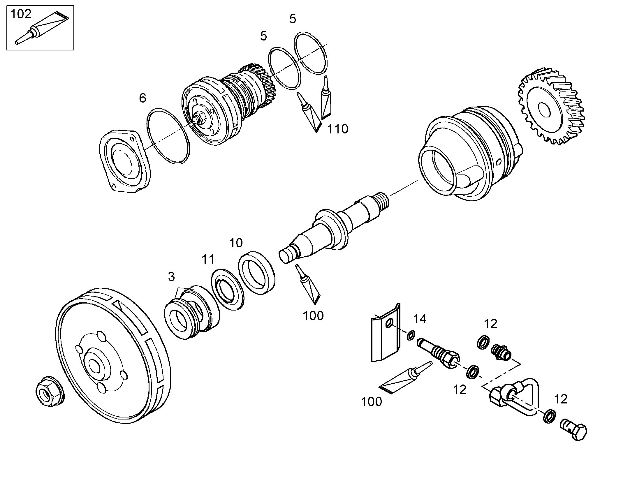 СМАЗКА ПЛАСТИЧНАЯ L55/3/0,001kg 8655008 LIEBHERR