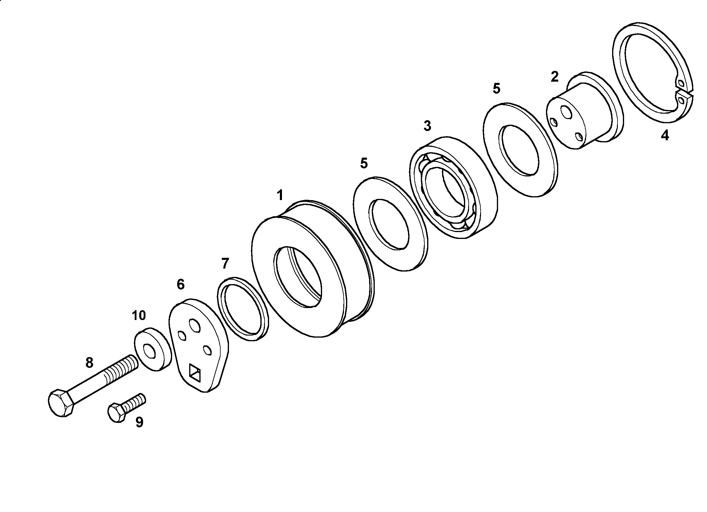 РОЛИК НАТЯЖНОЙ 9887396 LIEBHERR