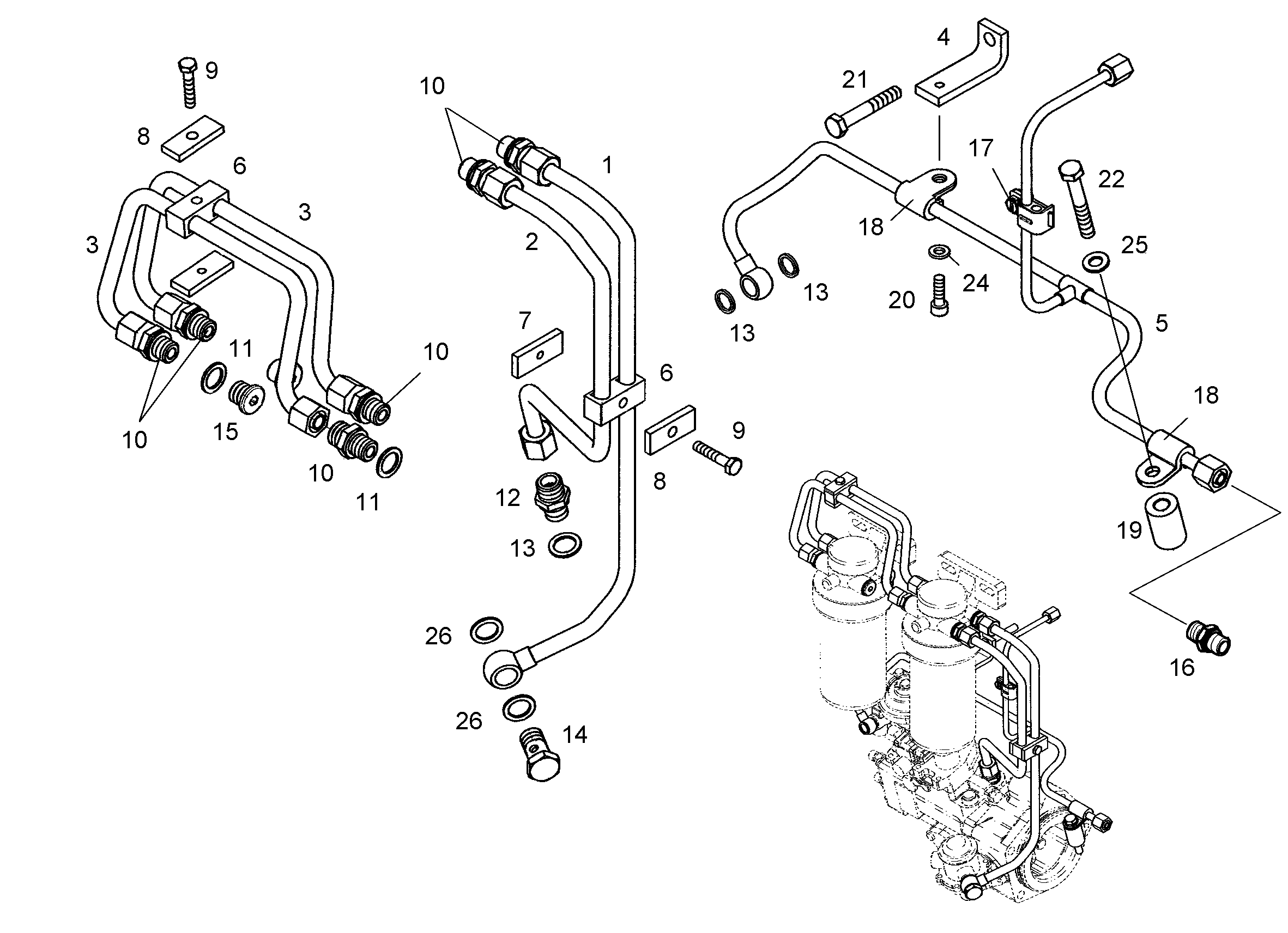 ГИЛЬЗА РАСПОРНАЯ 9X20X30 9887624 LIEBHERR