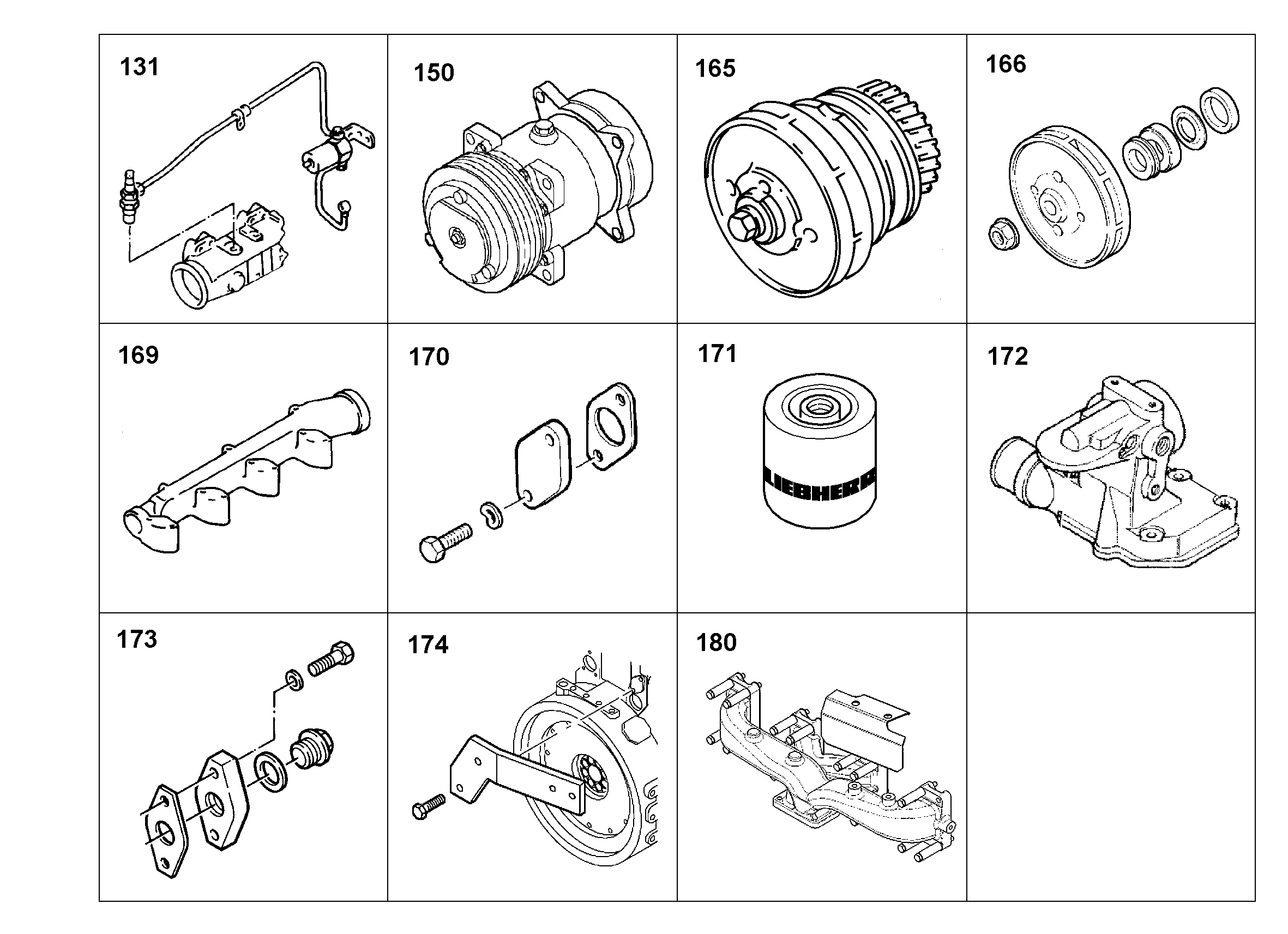 КОМПРЕССОР КОНДИЦИОНЕРА 9887326 LIEBHERR